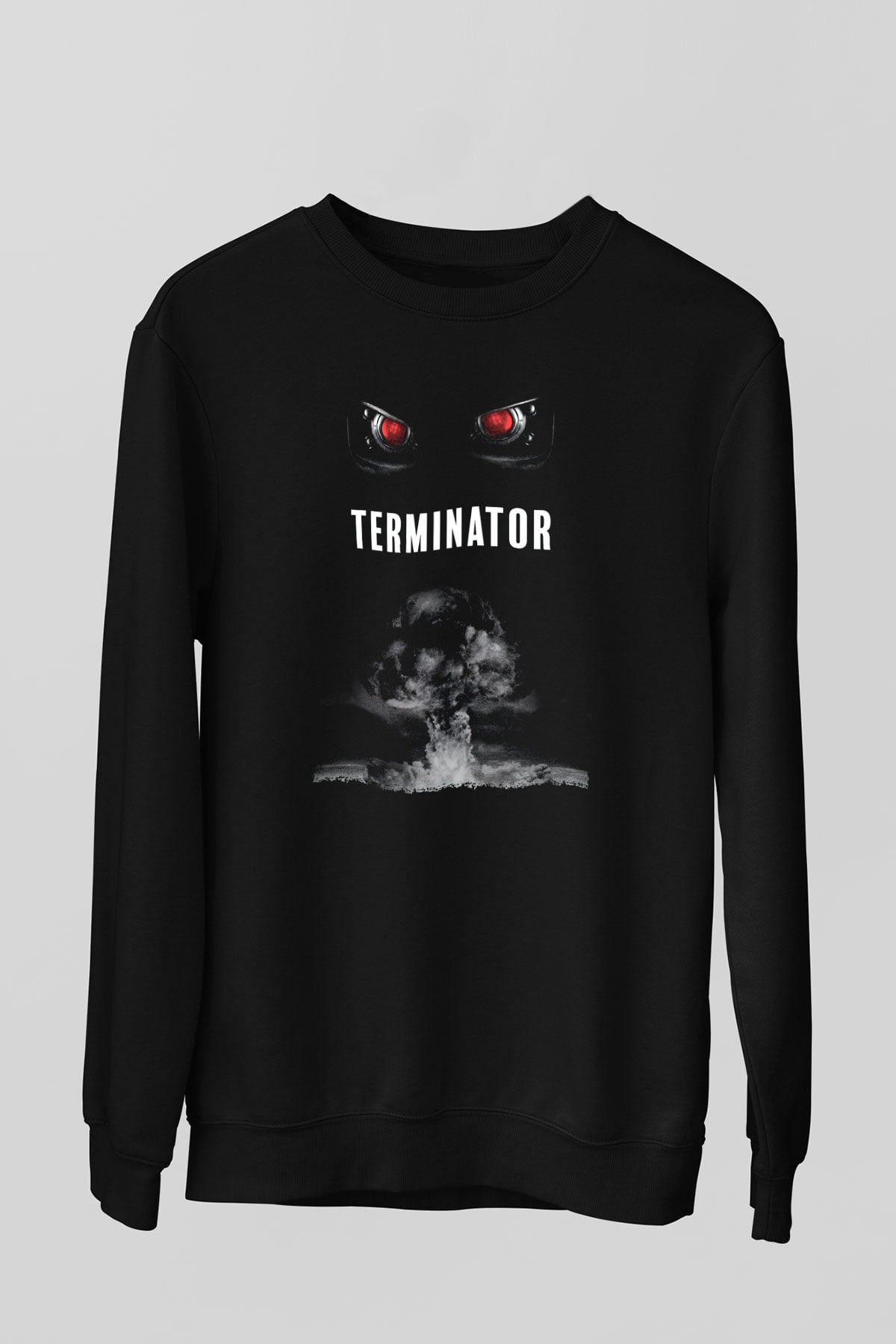 The Terminator Siyah Unisex Sweatshirt