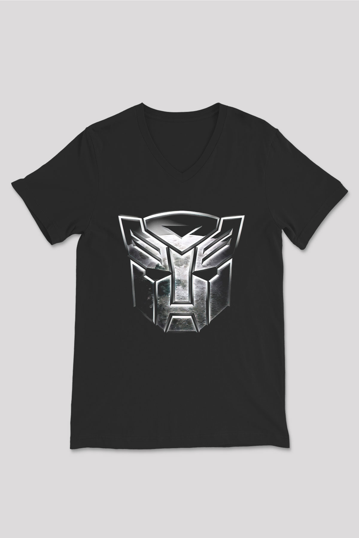 The Terminator Siyah Unisex V Yaka Tişört T-Shirt