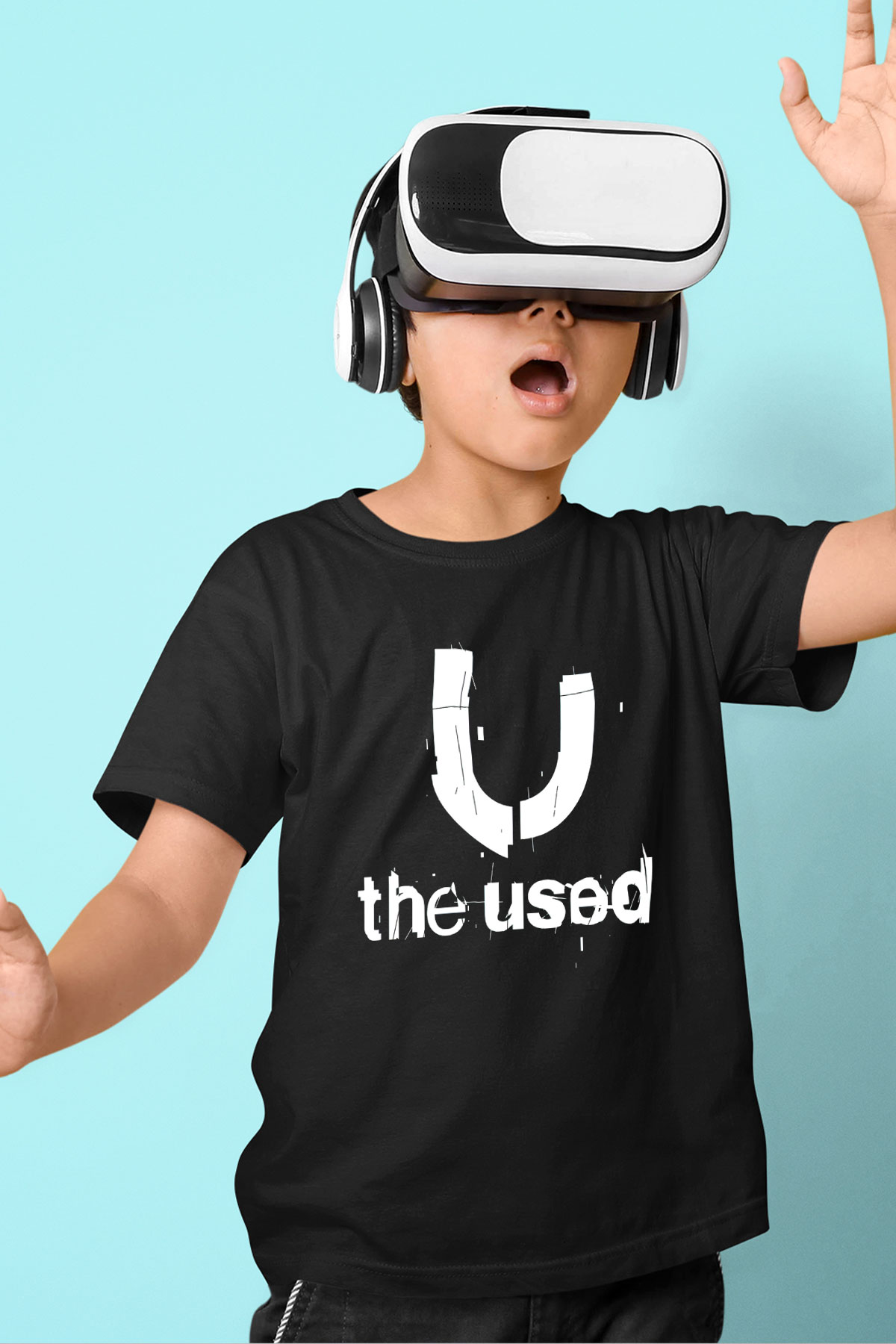 The Used Baskılı Siyah Unisex Çocuk Tişört