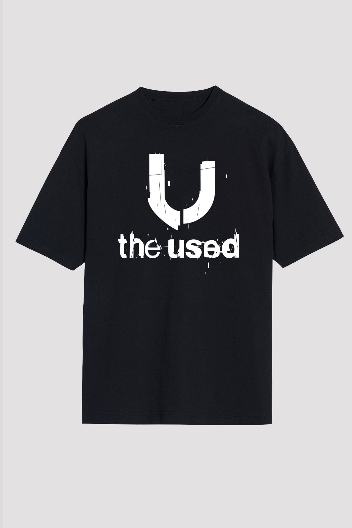 The Used Siyah Unisex Oversize Tişört T-Shirt