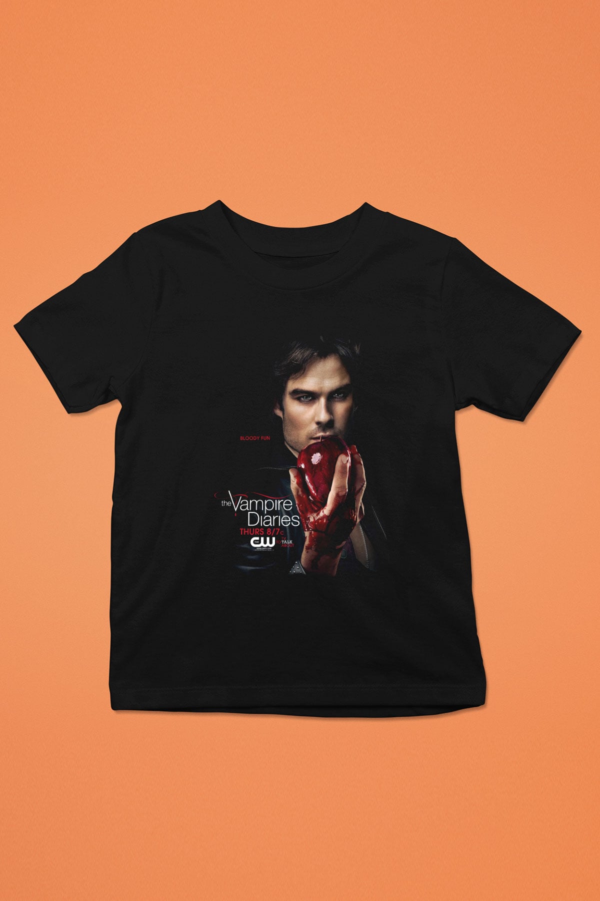 The Vampire Diaries Siyah Unisex Çocuk Tişört
