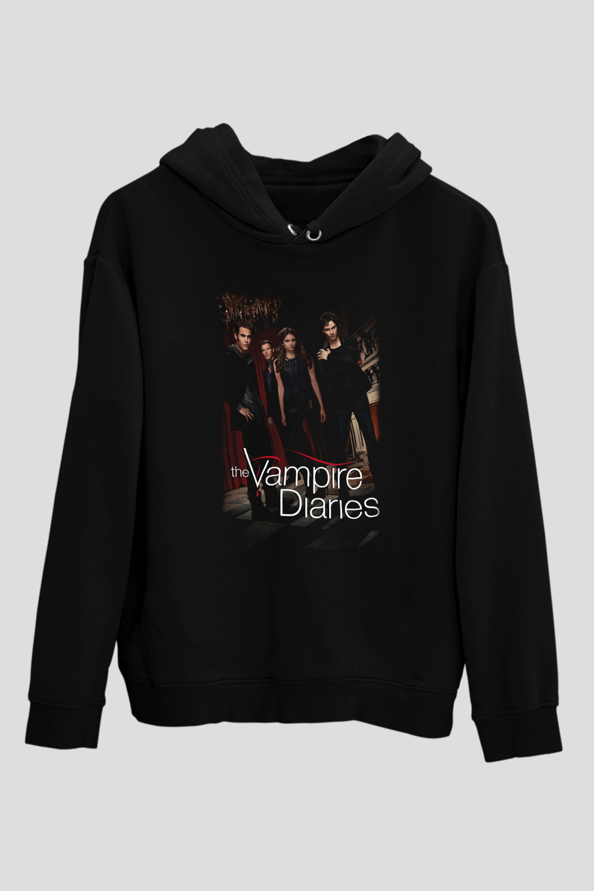 The Vampire Diaries Siyah Unisex Hoodie