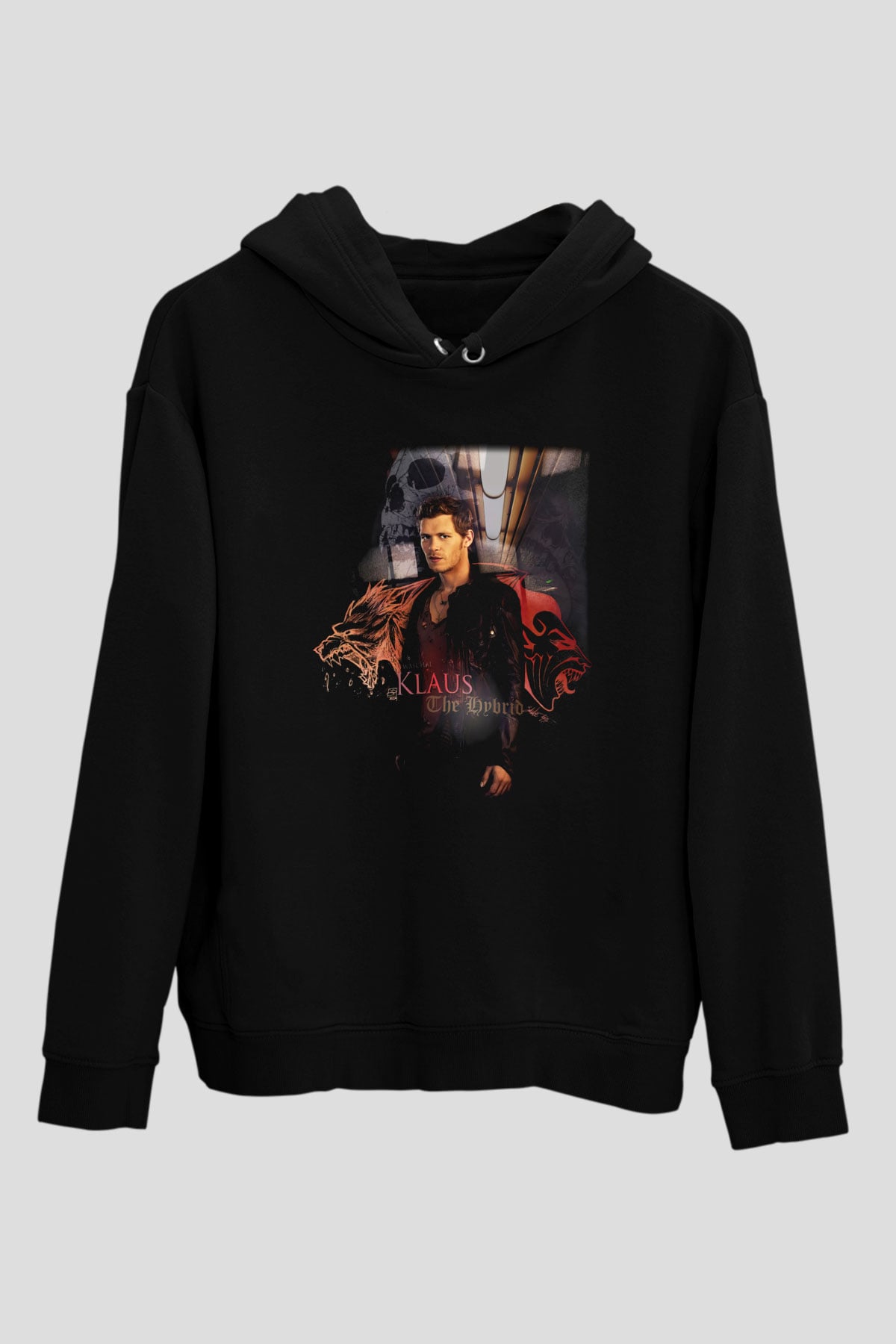 The Vampire Diaries Siyah Unisex Hoodie