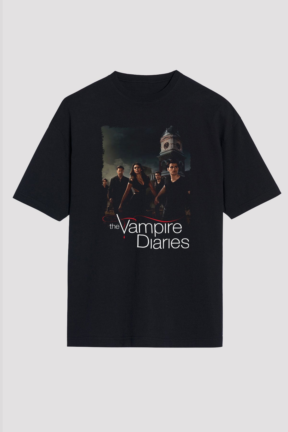 The Vampire Diaries Siyah Unisex Tişört T-Shirt