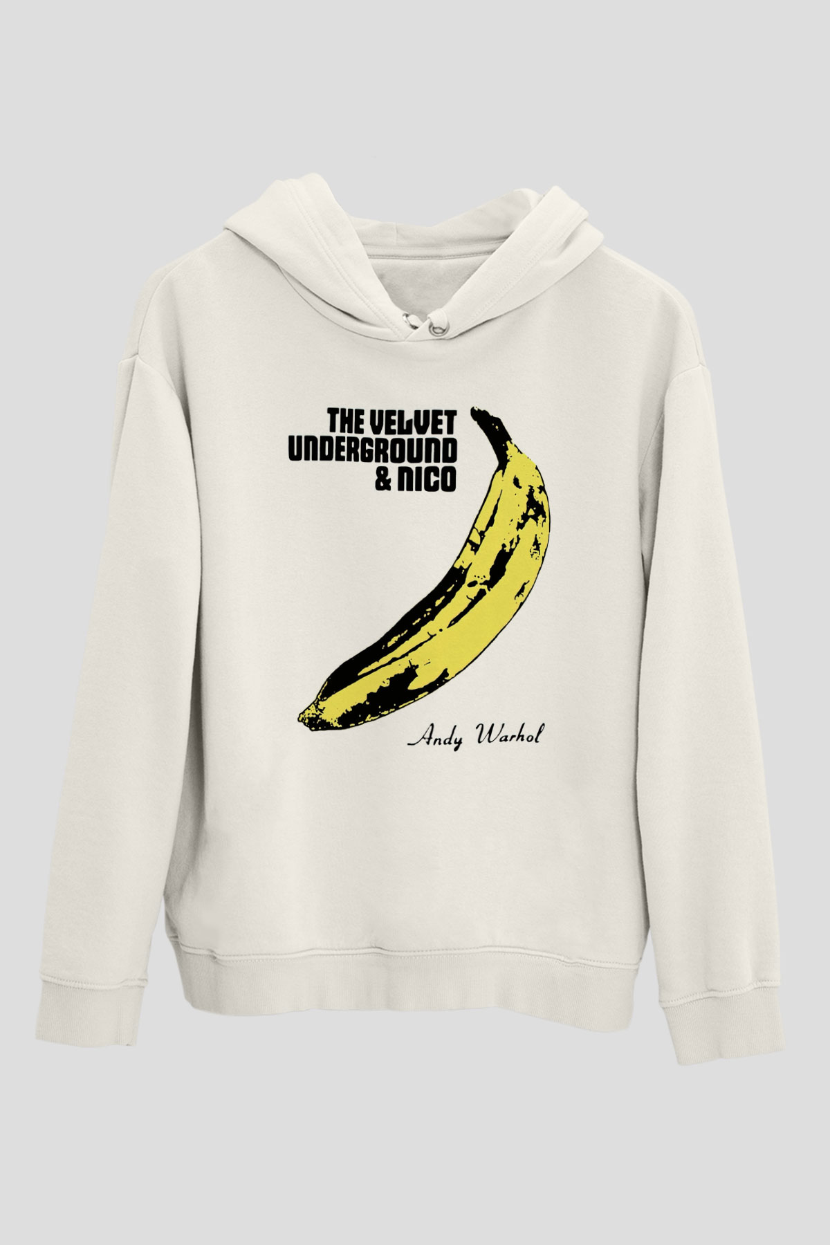 The Velvet Underground Beyaz Unisex Hoodie
