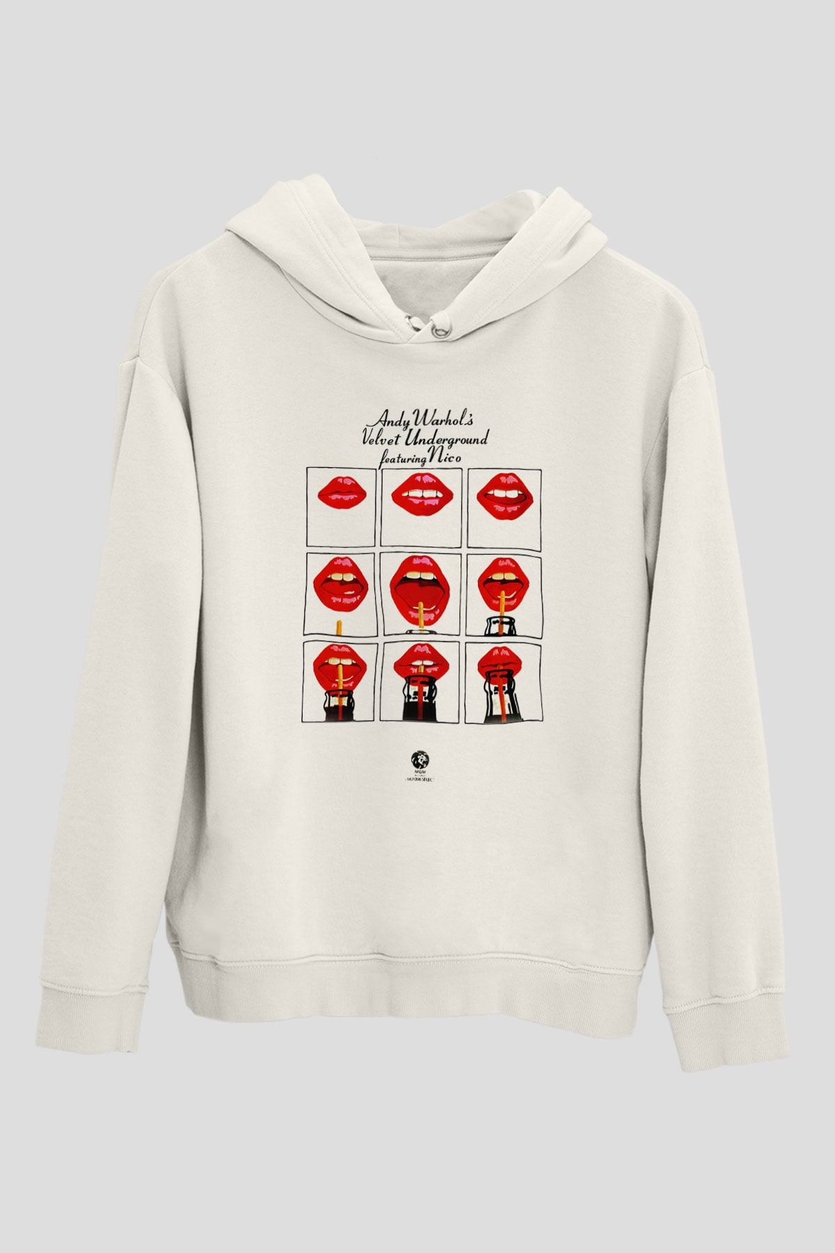The Velvet Underground Beyaz Unisex Hoodie