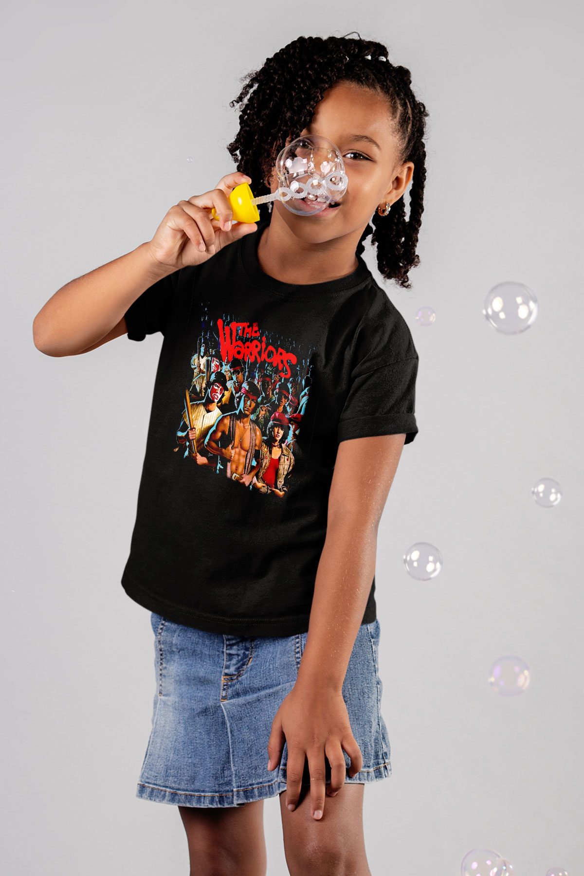 The Warriors Siyah Unisex  Çocuk Tişört