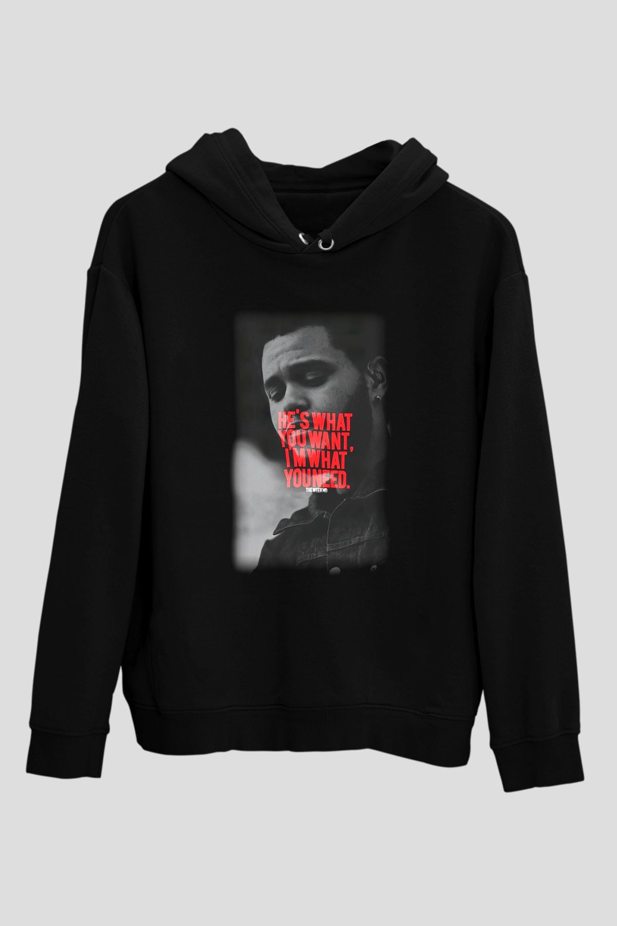 The Weeknd Siyah Unisex Hoodie