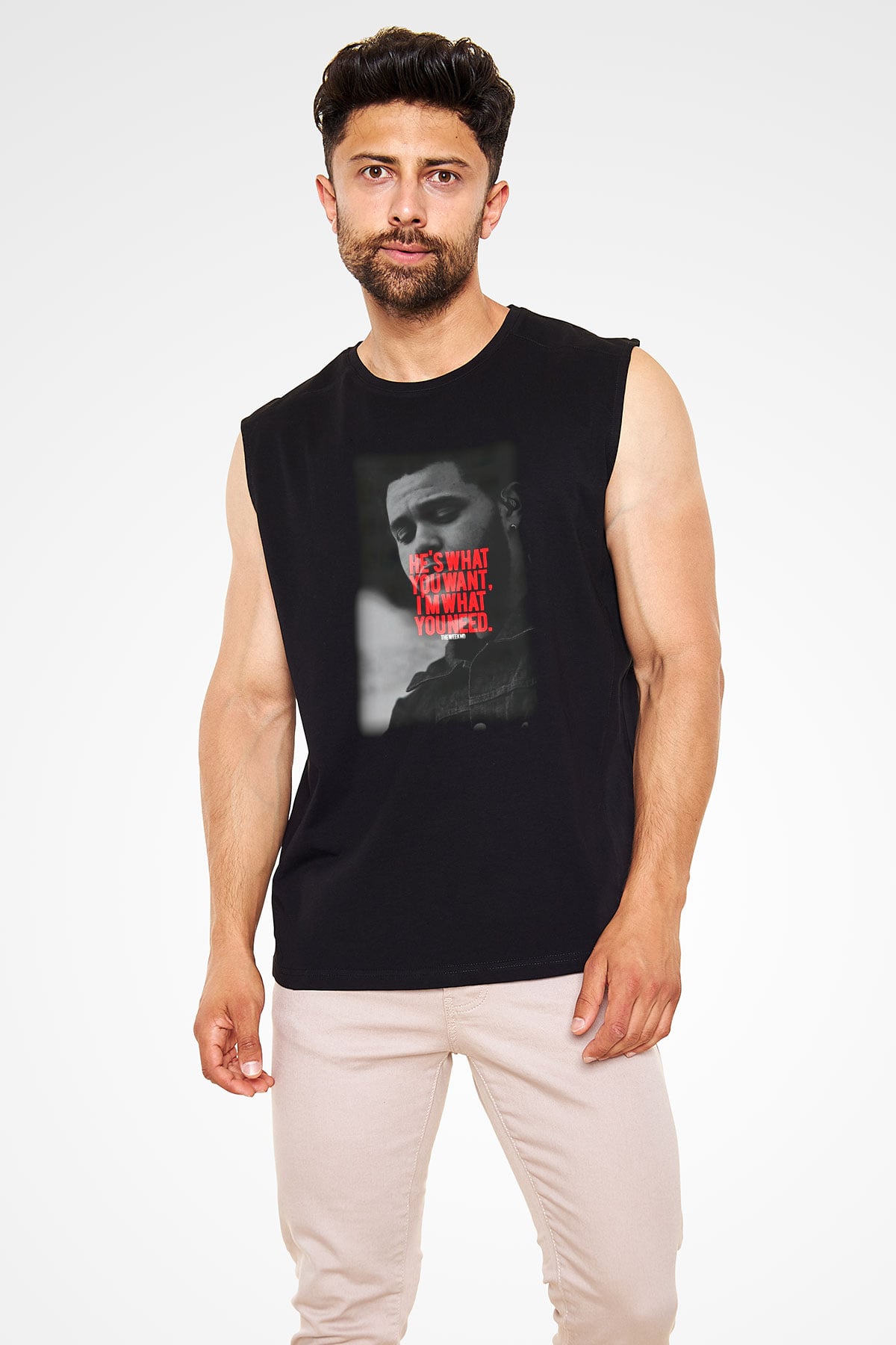 The Weeknd Siyah Unisex Kolsuz Tişört
