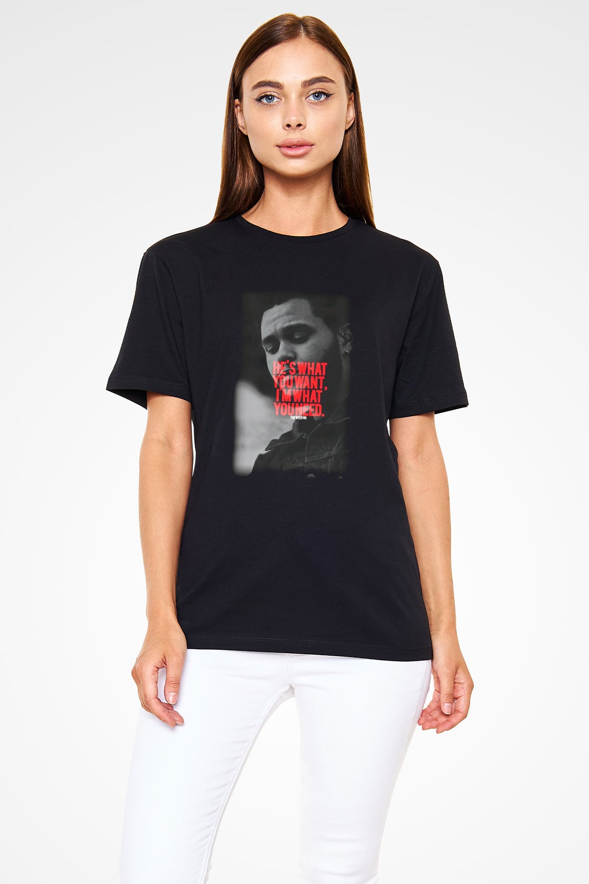 The Weeknd Siyah Unisex Tişört T-Shirt - TişörtFabrikası