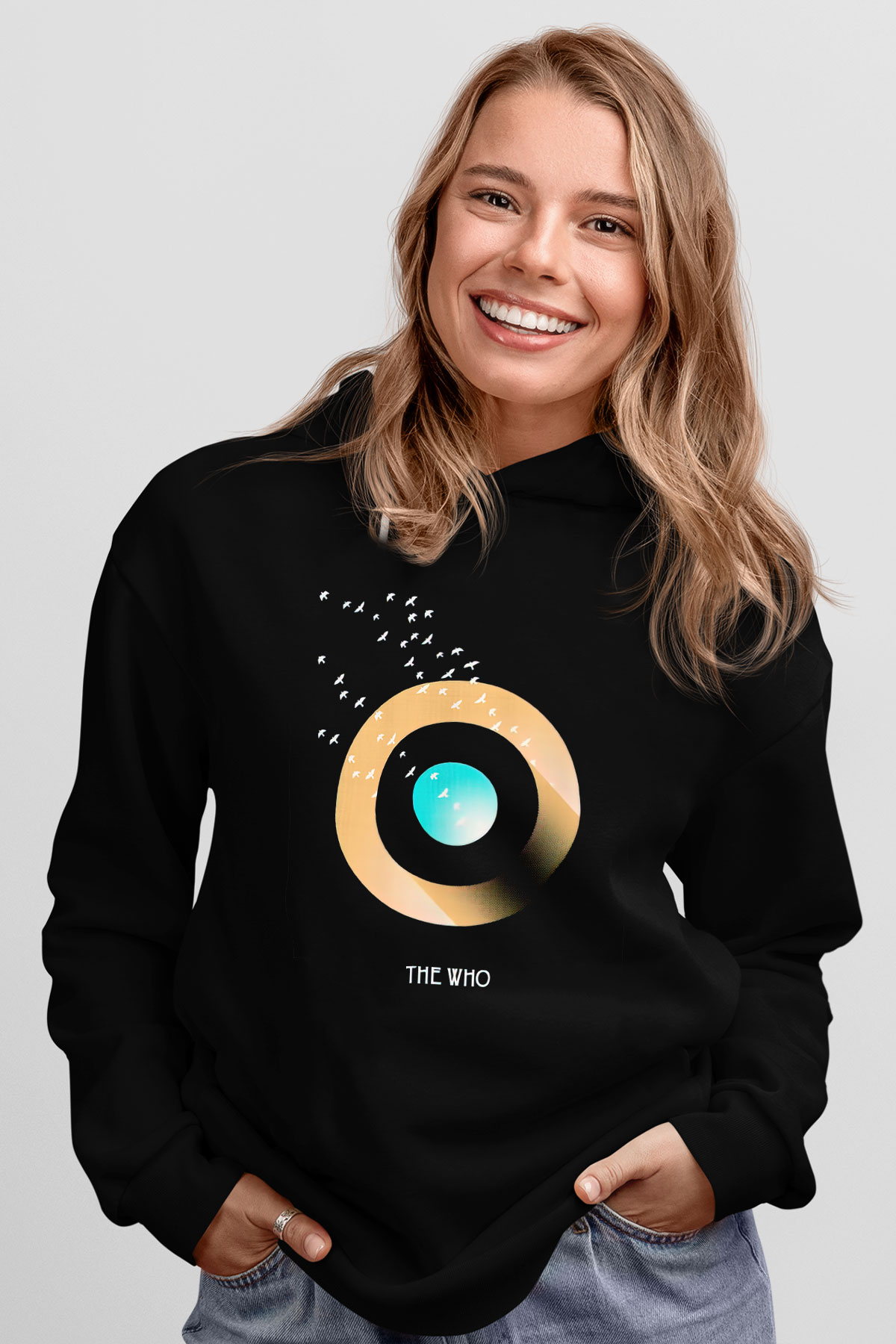 The Who Siyah Unisex Hoodie