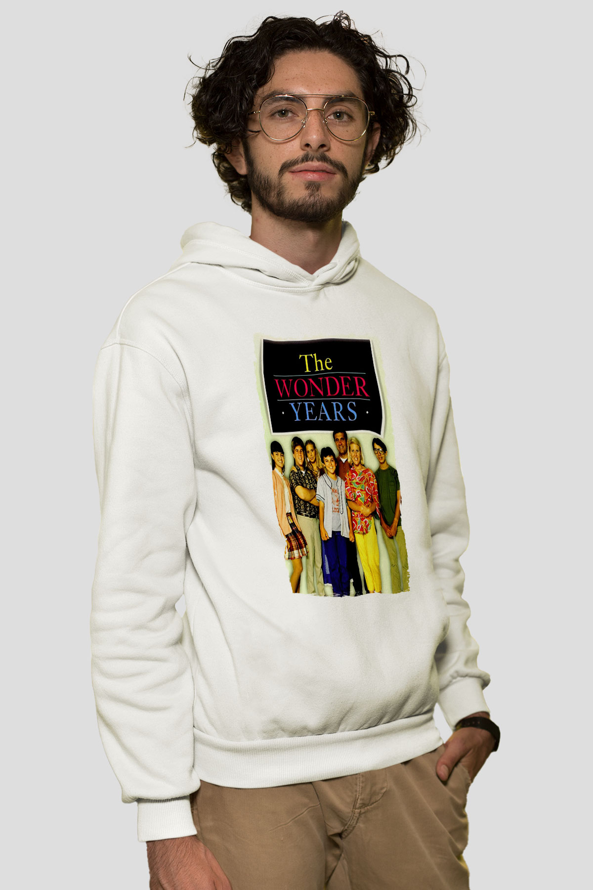 The Wonder Years Beyaz Unisex Hoodie