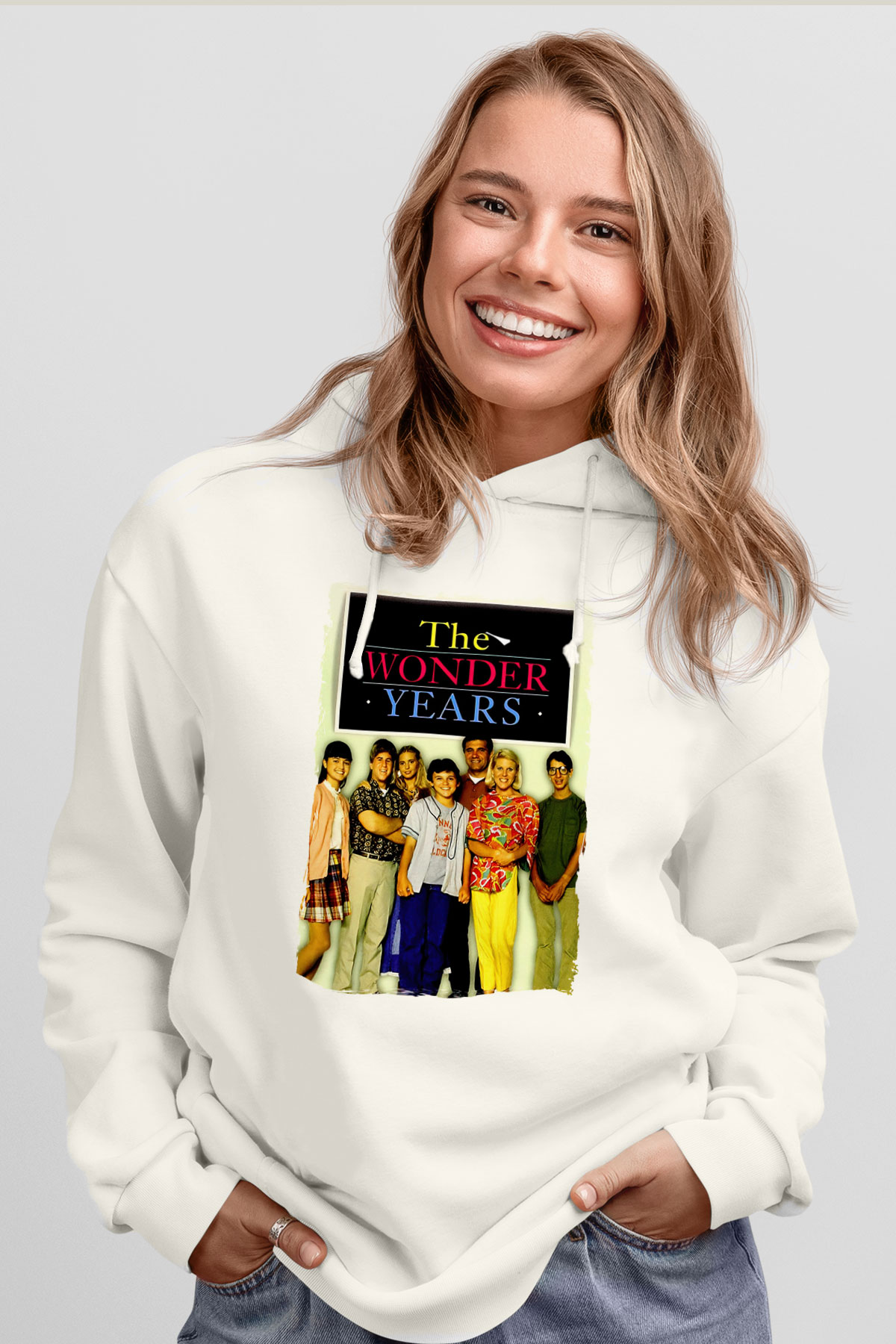The Wonder Years Beyaz Unisex Hoodie