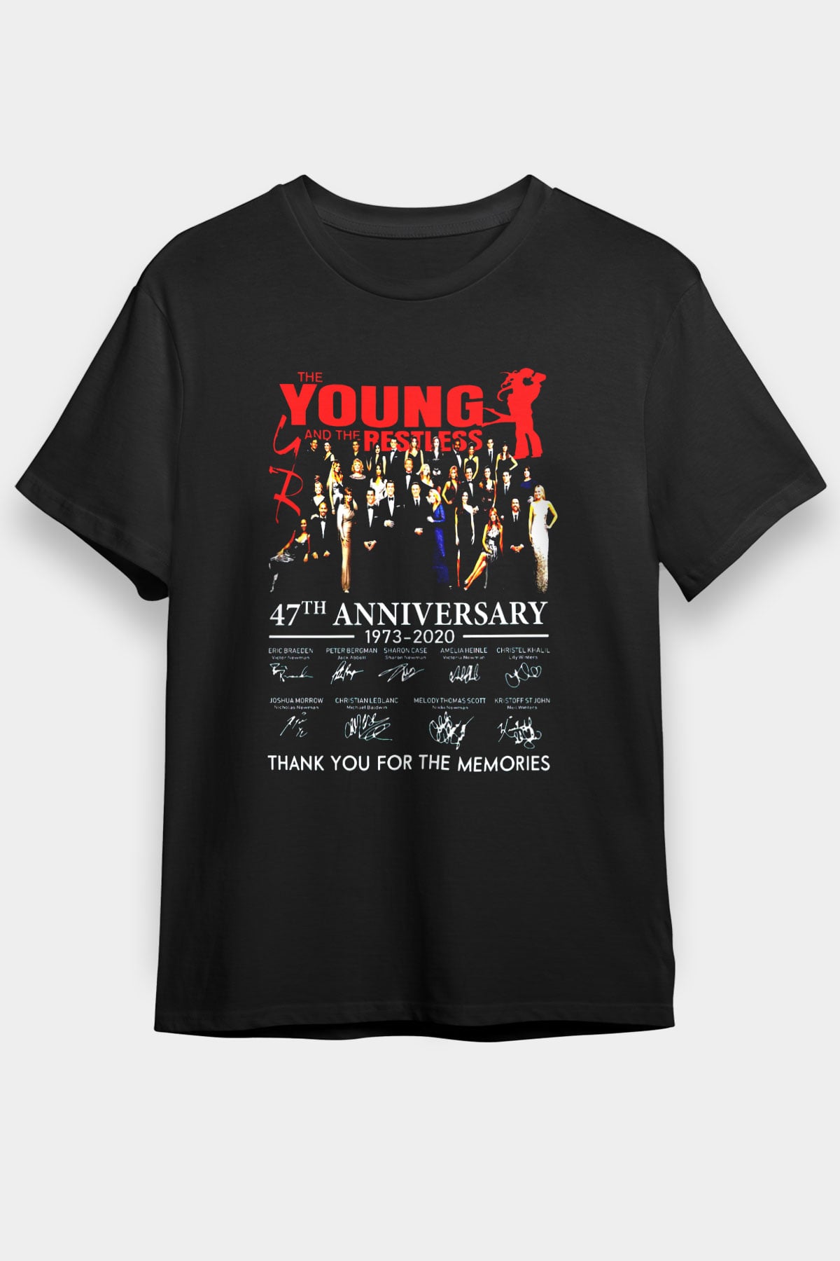 The Young and the Restless Siyah Unisex Tişört