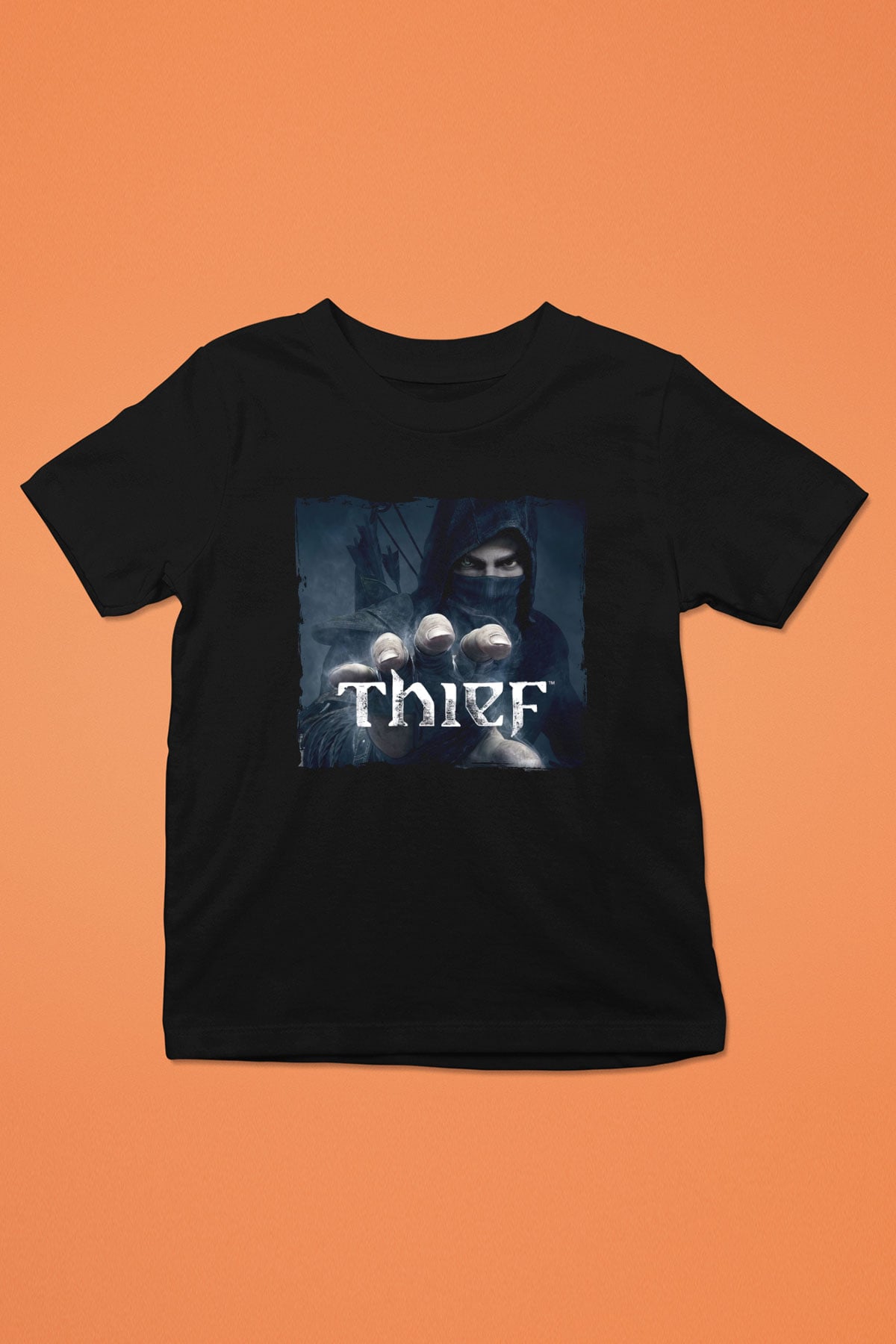 Thief Siyah Unisex Çocuk Tişört