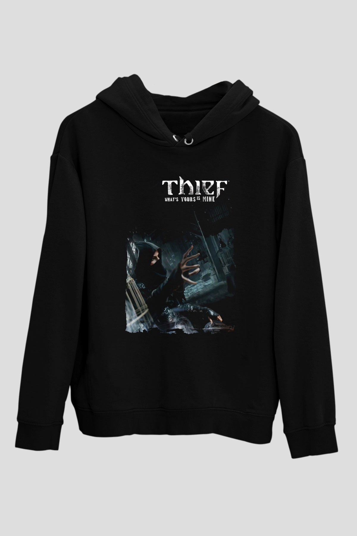 Thief Siyah Unisex Hoodie