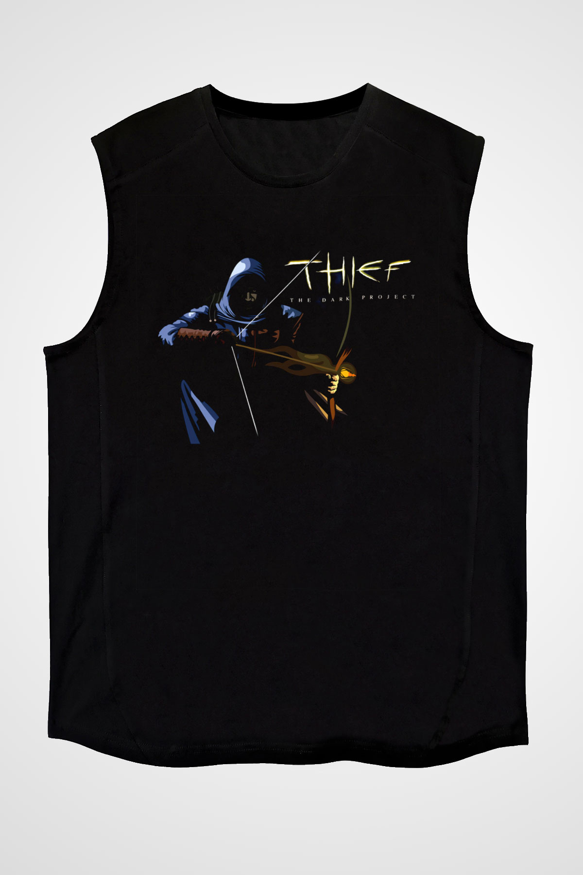 Thief Siyah Unisex Kolsuz Tişört