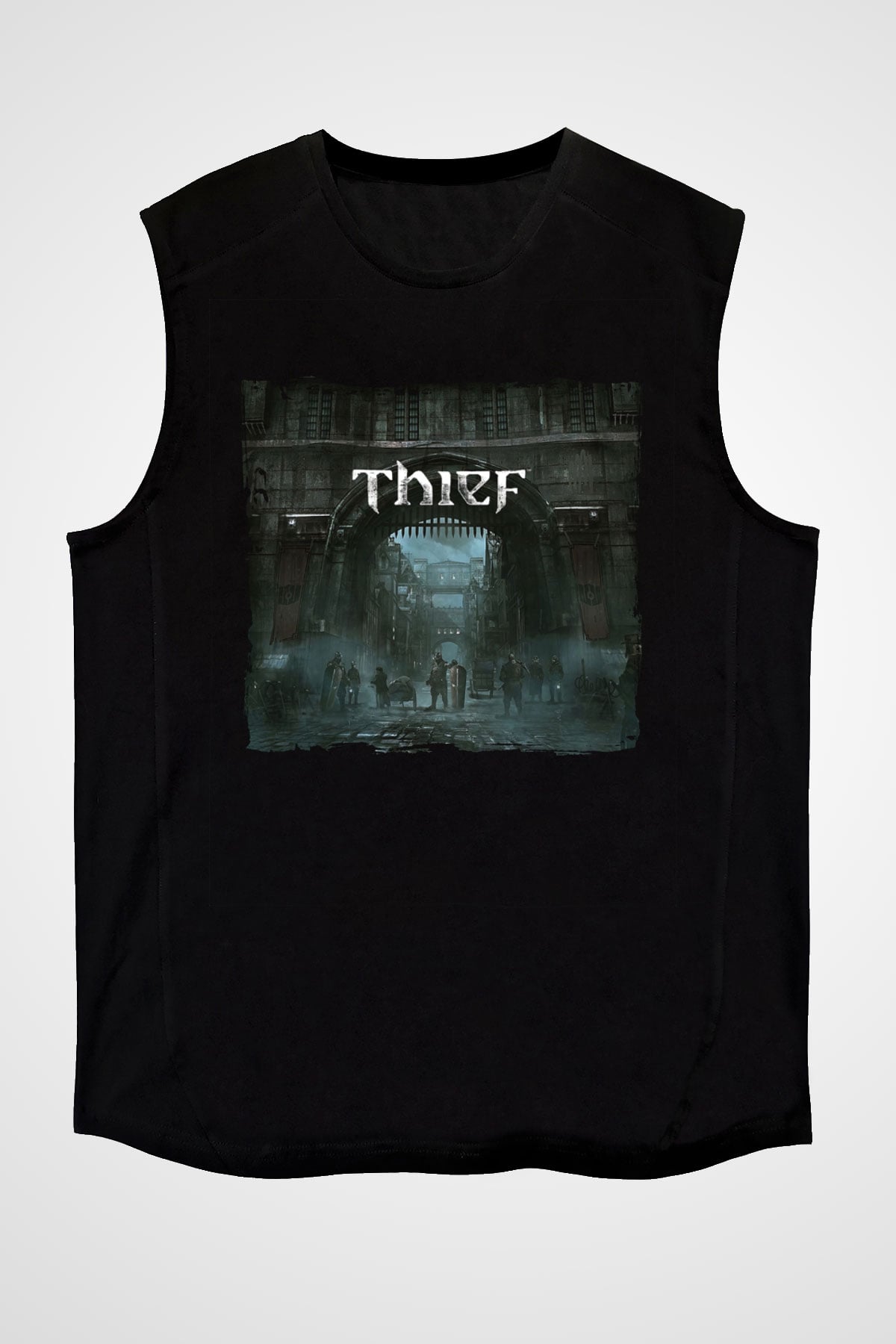 Thief Siyah Unisex Kolsuz Tişört