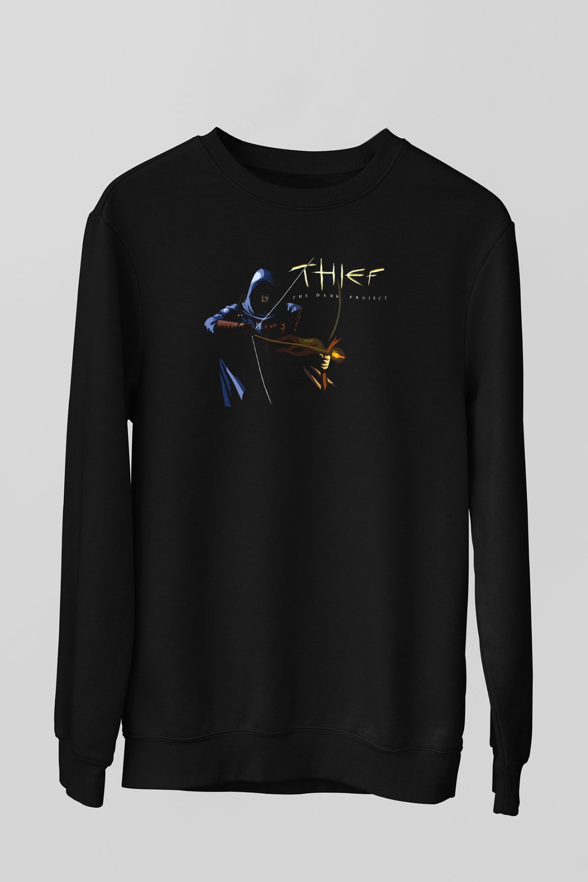 Thief Siyah Unisex Sweatshirt