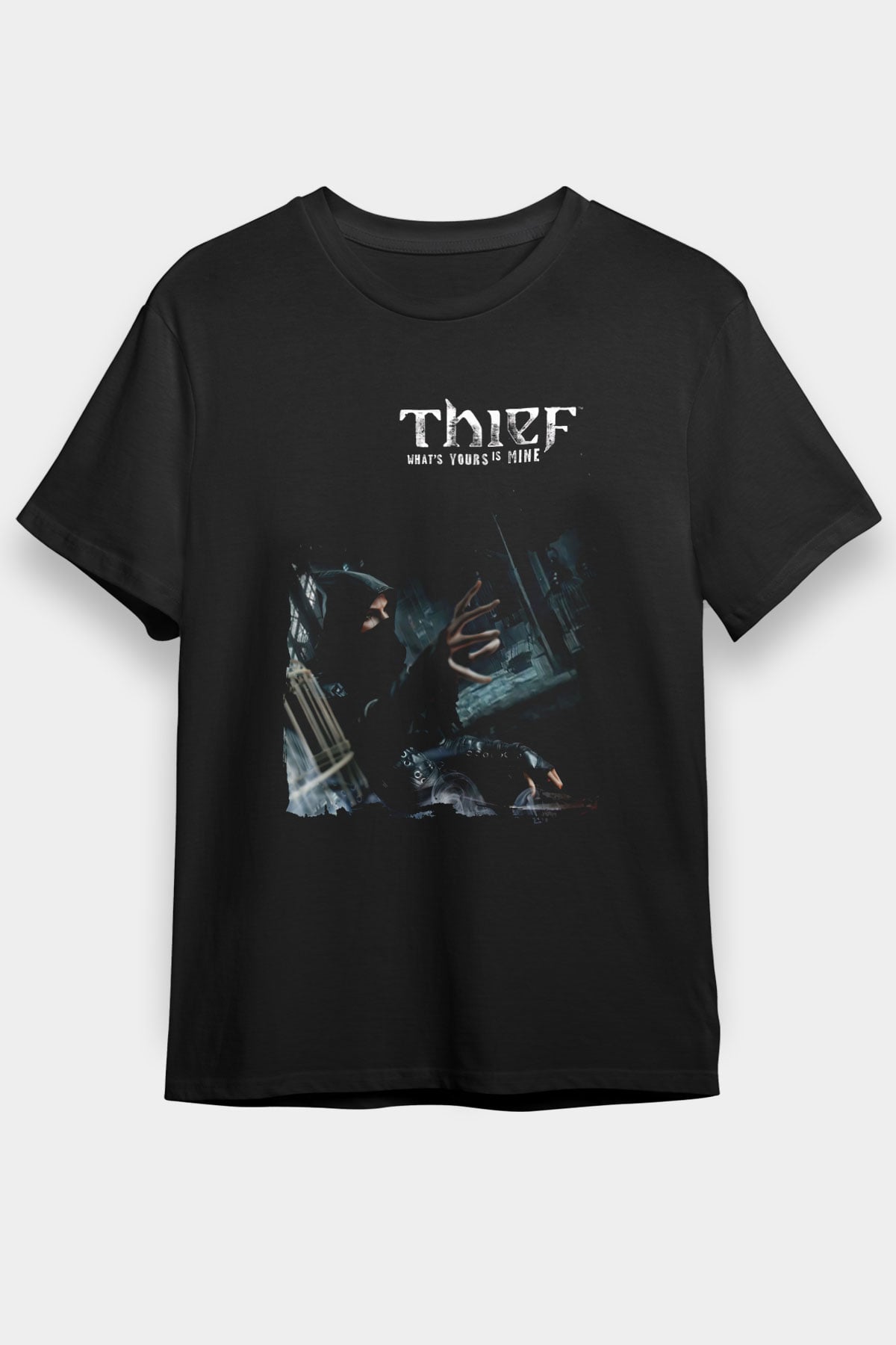 Thief Siyah Unisex Tişört T-Shirt
