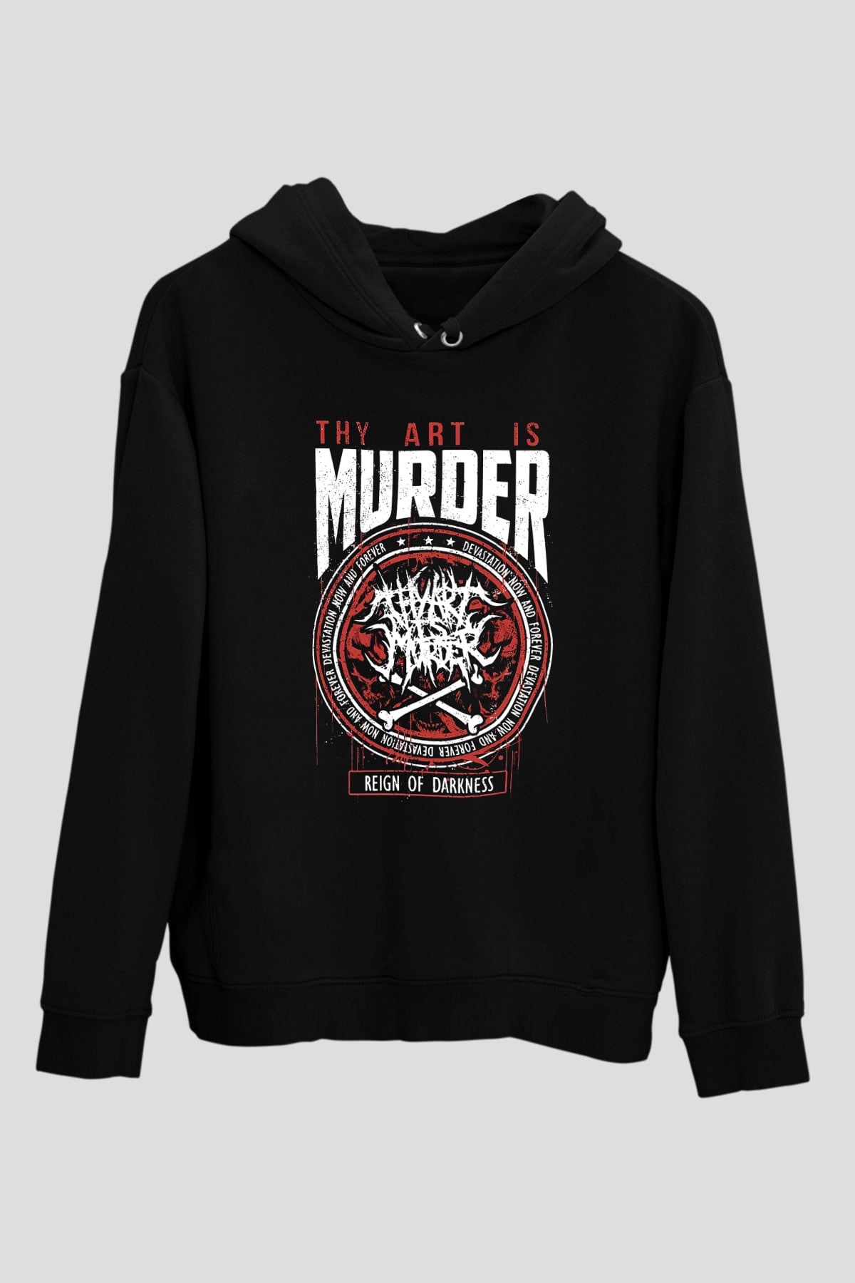 Thy Art Is Murder Siyah Unisex Kapşonlu Sweatshirt