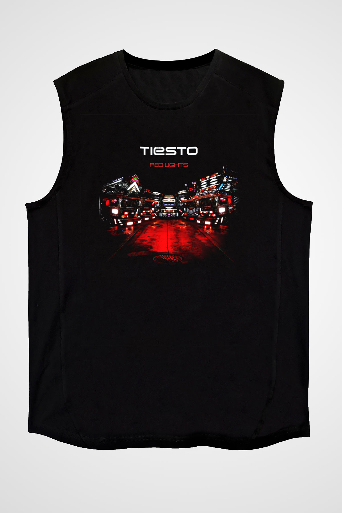 Tiesto Siyah Unisex Kolsuz Tişört