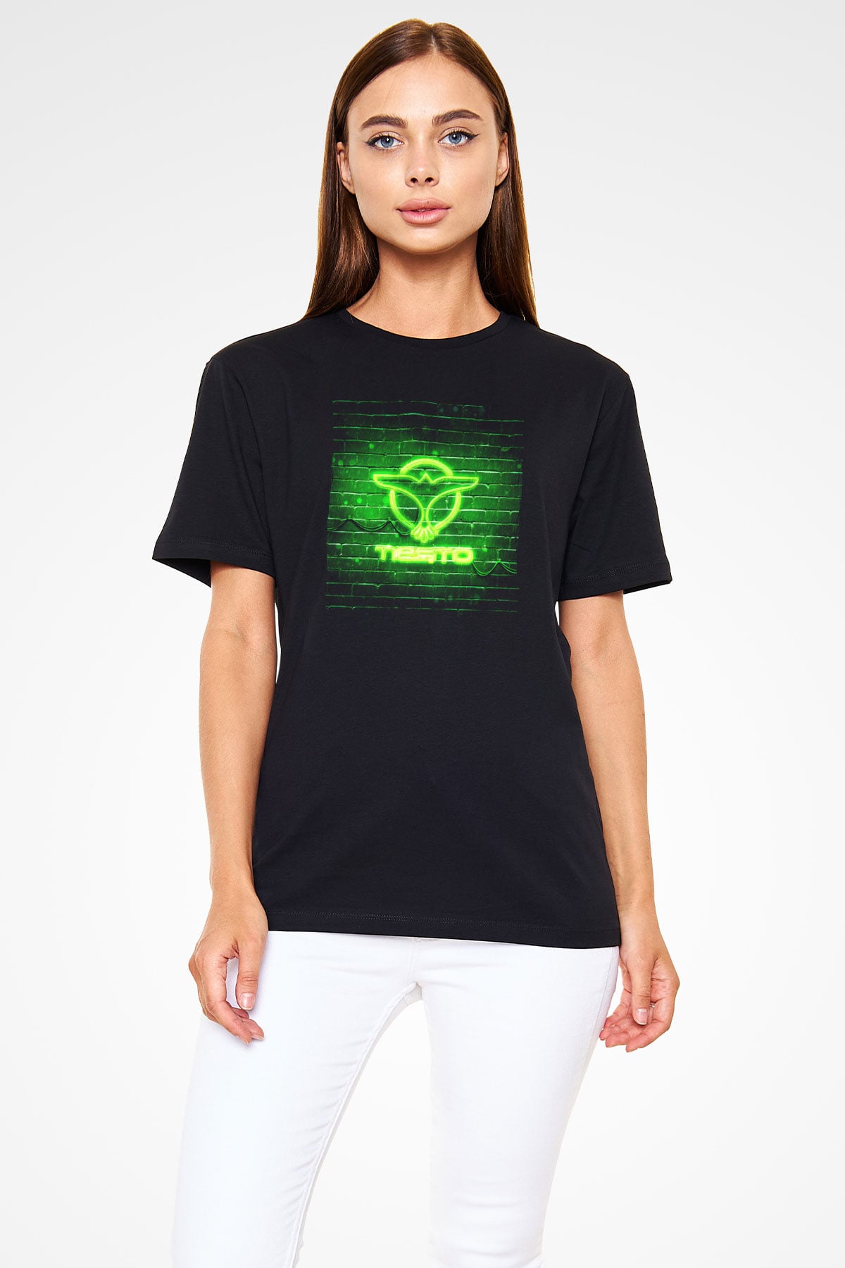 Tiesto Siyah Unisex Tişört T-Shirt - TişörtFabrikası