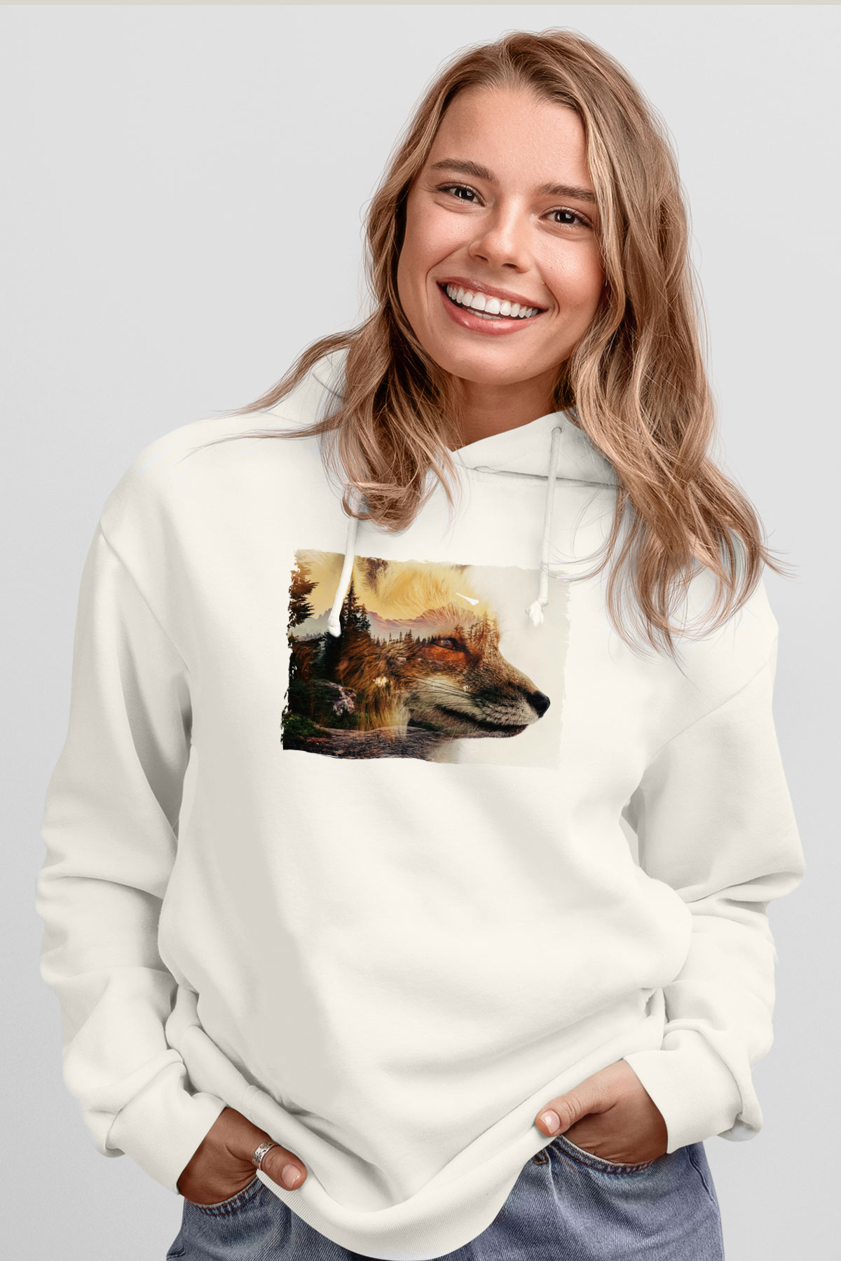 TilkiBeyaz  Unisex Hoodie