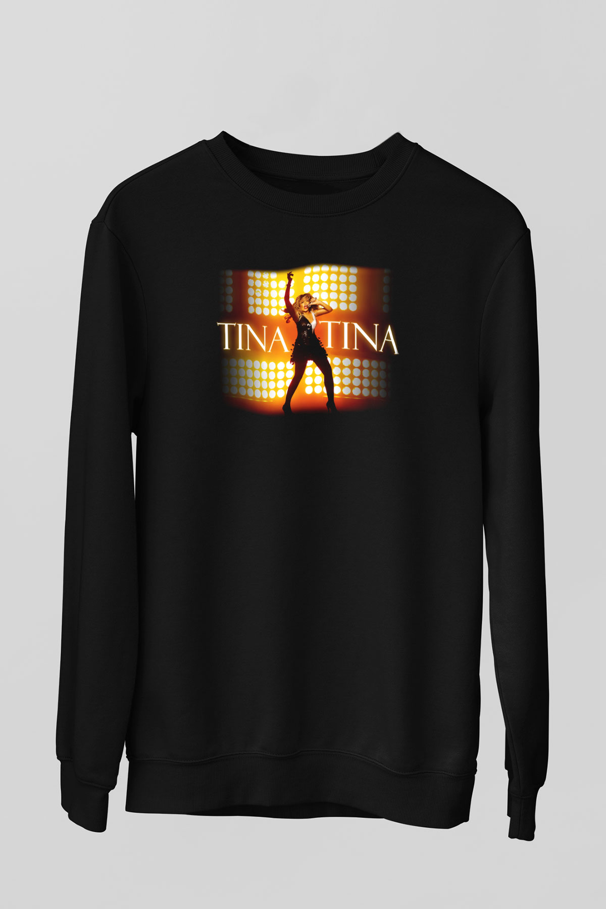 Tina Turner Siyah Unisex Sweatshirt
