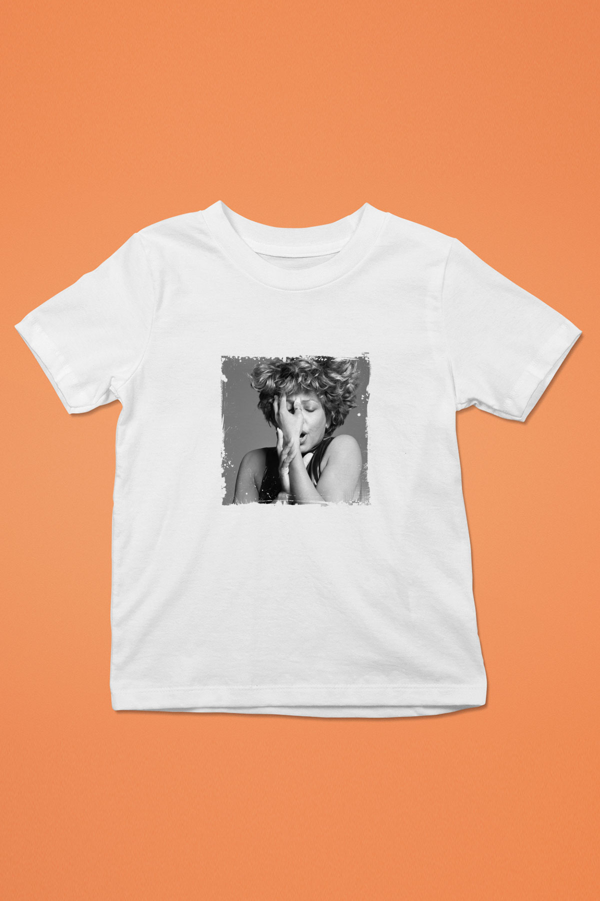 Tine Turner Baskılı Unisex Beyaz Çocuk Tişört