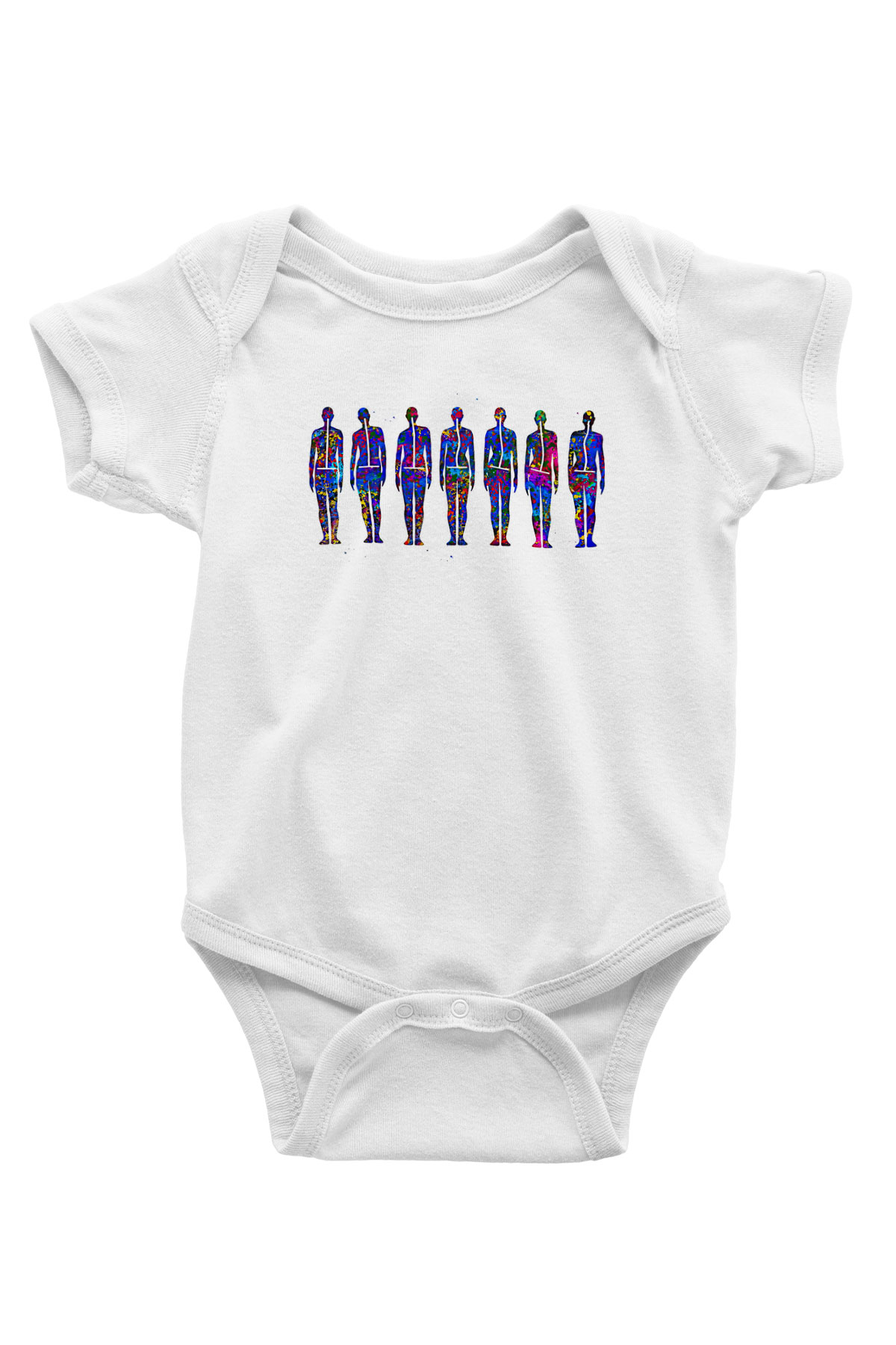 Tıp Bayramı Baskılı Beyaz Unisex Bebek Body - Zıbın