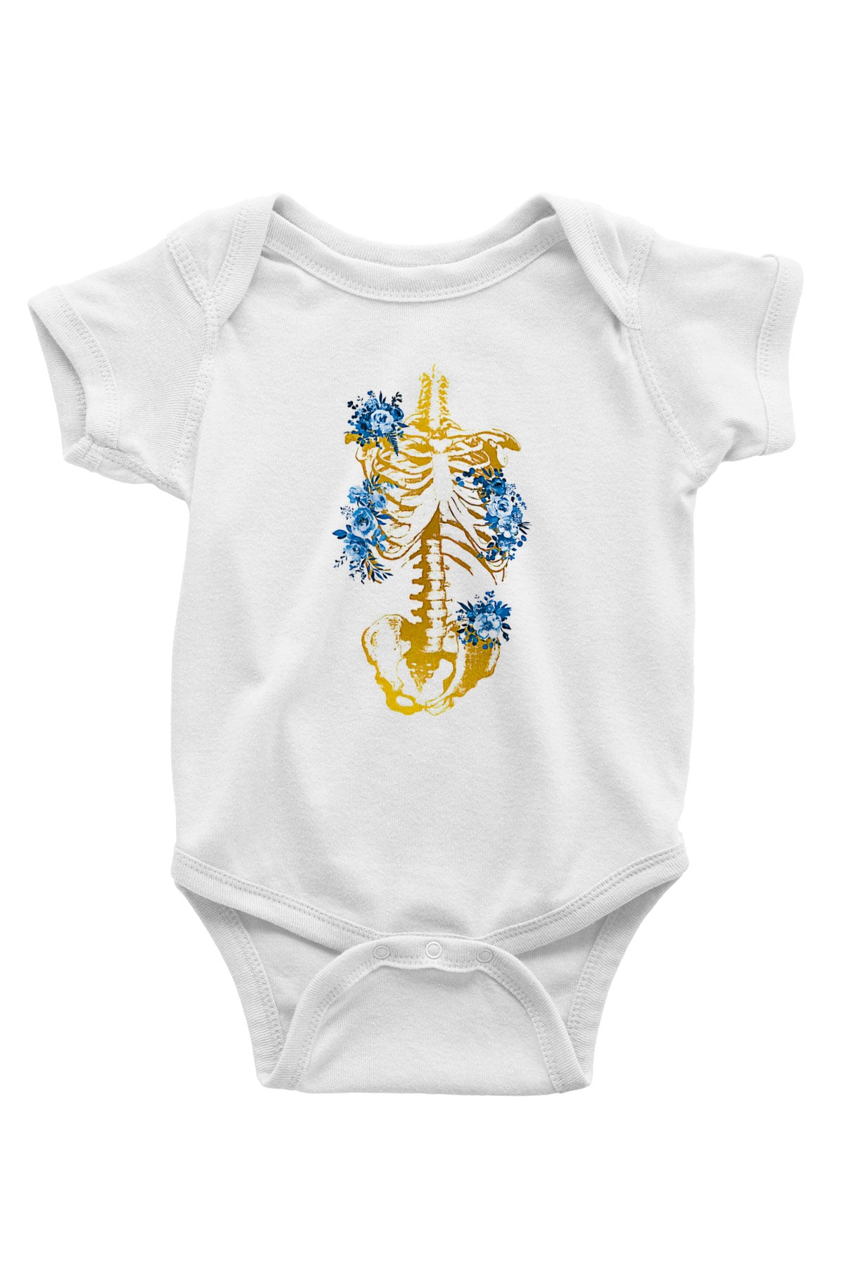 Tıp Bayramı Baskılı Beyaz Unisex Bebek Body - Zıbın