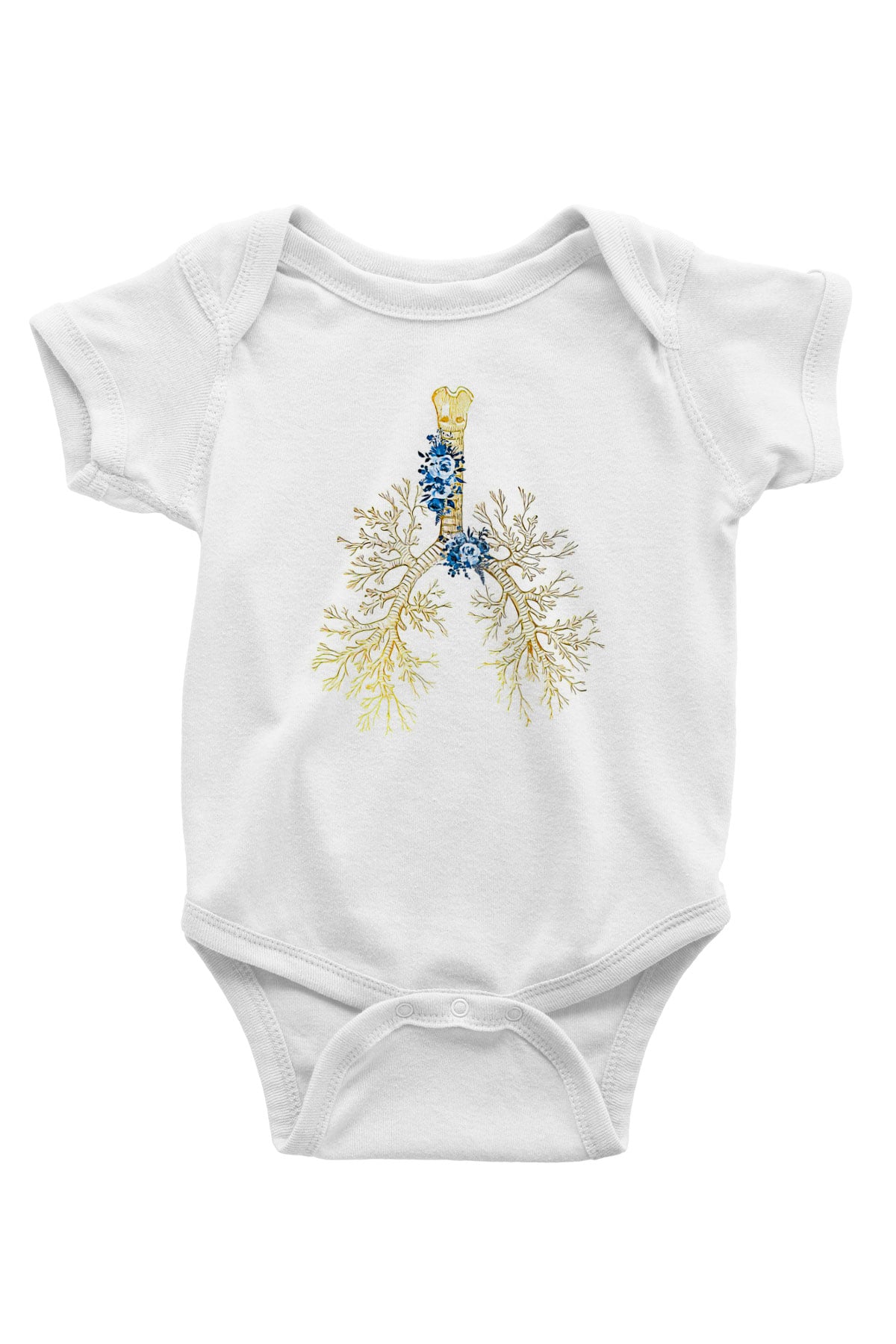 Tıp Bayramı Baskılı Beyaz Unisex Bebek Body - Zıbın