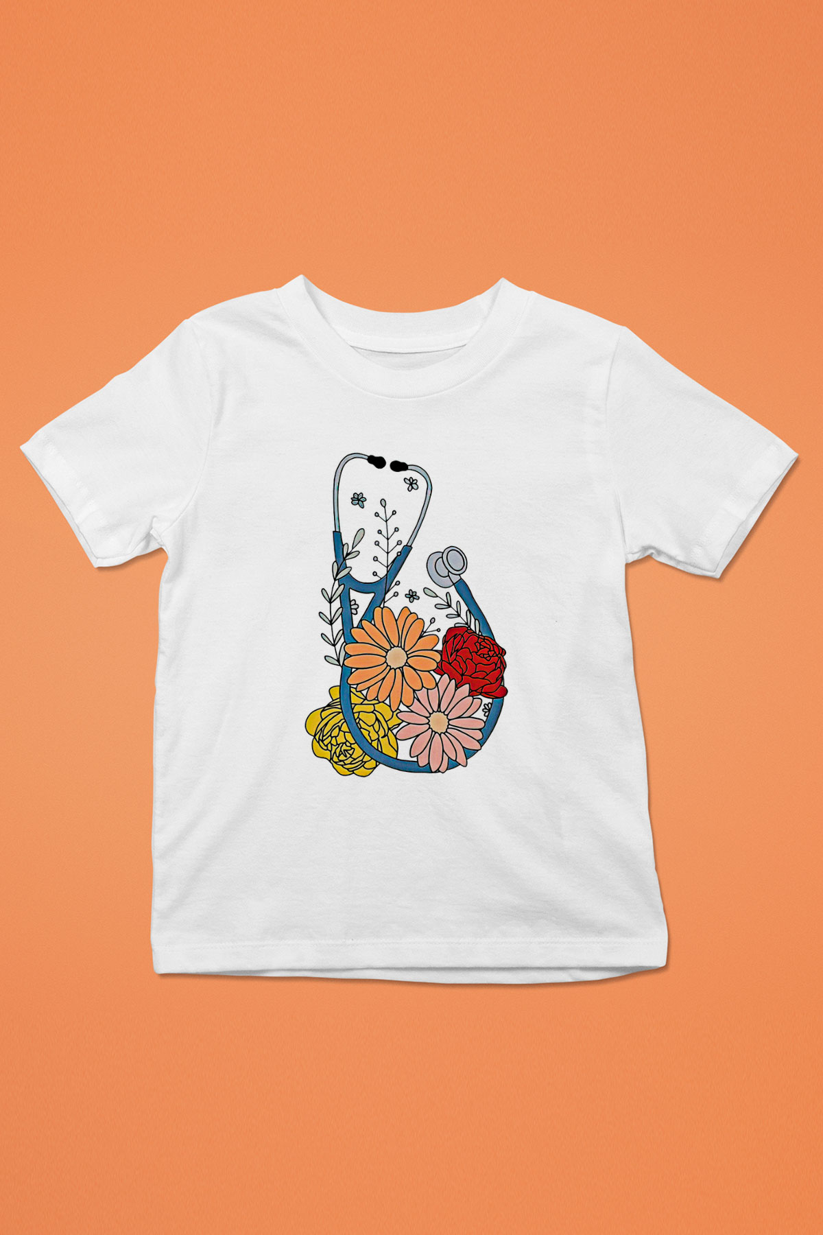 Tıp Bayramı Baskılı Beyaz Unisex Beyaz Çocuk Tişört - Tshirt