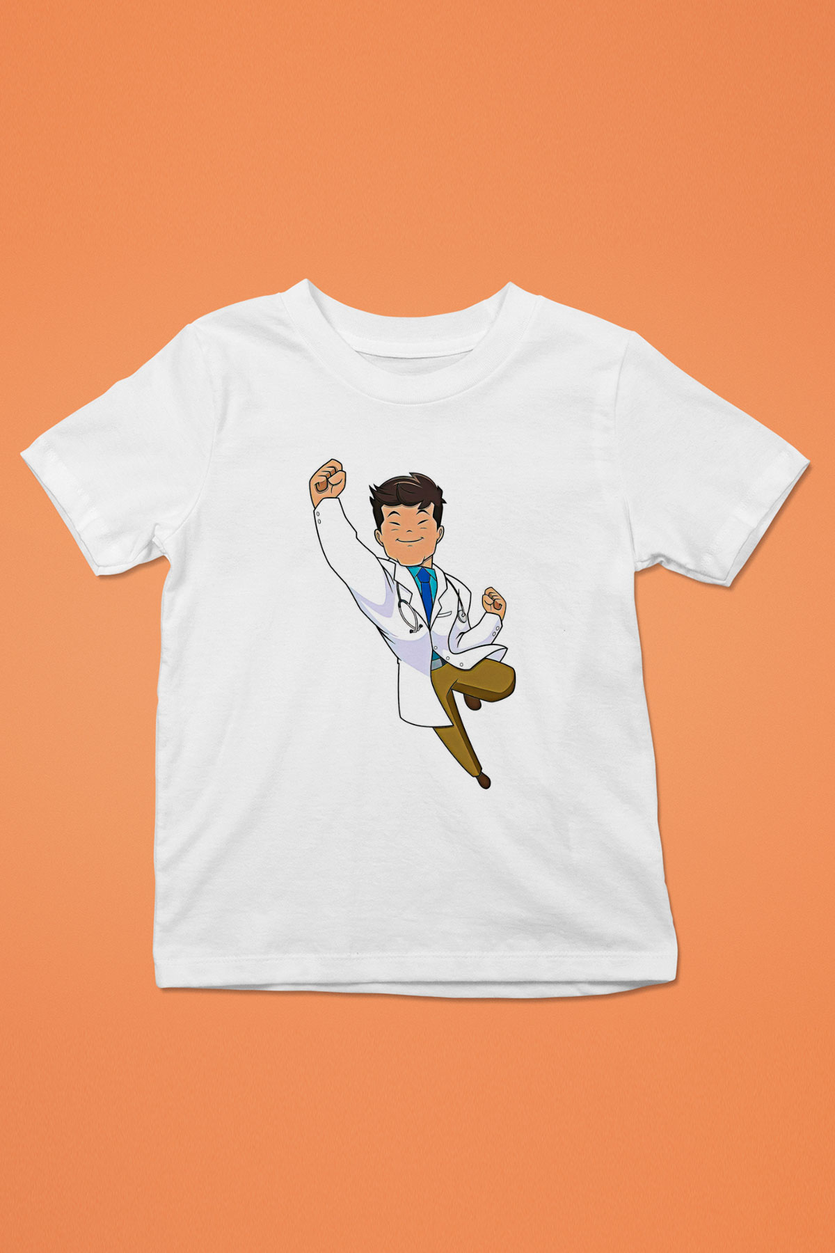 Tıp Bayramı Baskılı Beyaz Unisex Beyaz Çocuk Tişört - Tshirt