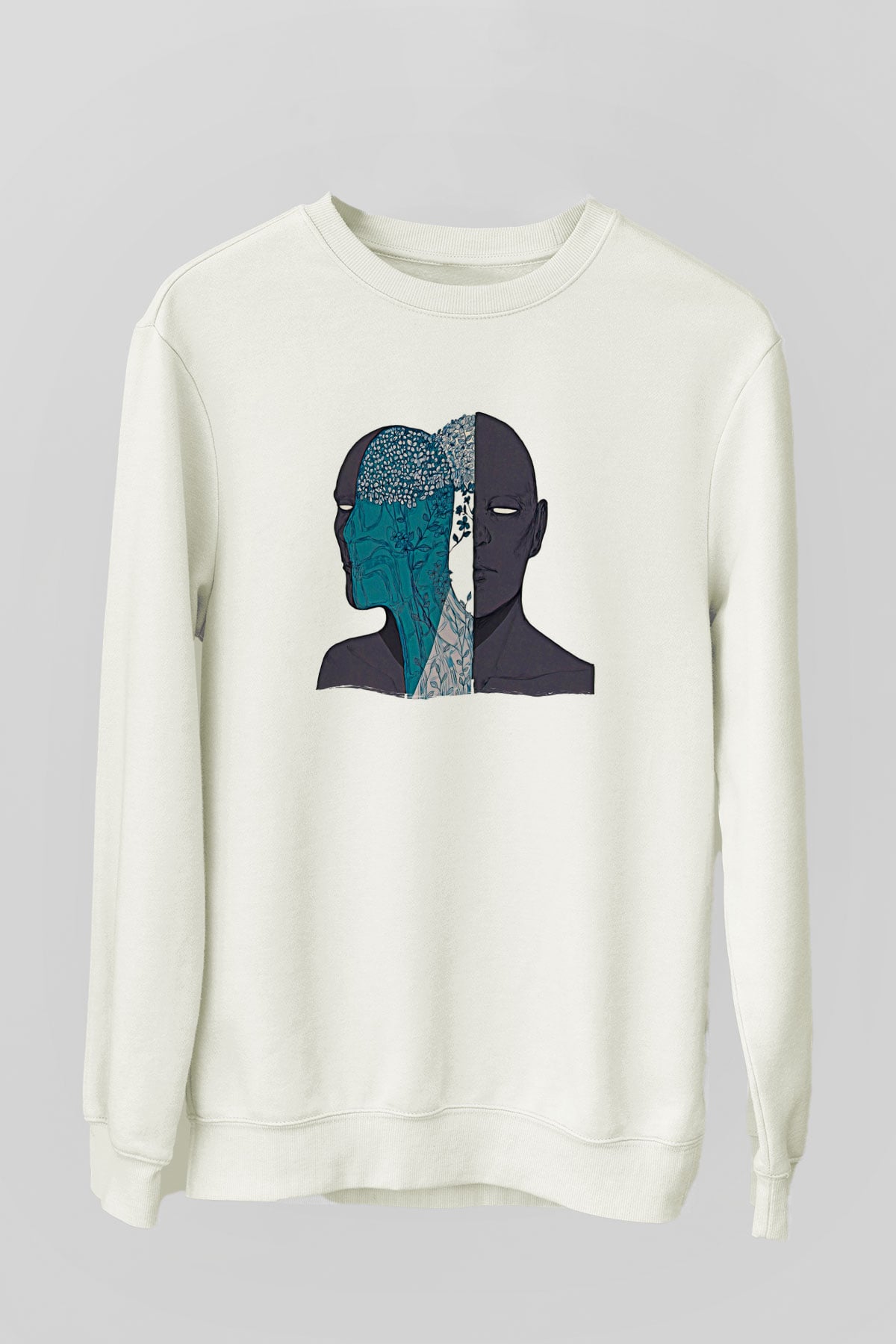 Tıp Bayramı Baskılı Beyaz Unisex Sweatshirt