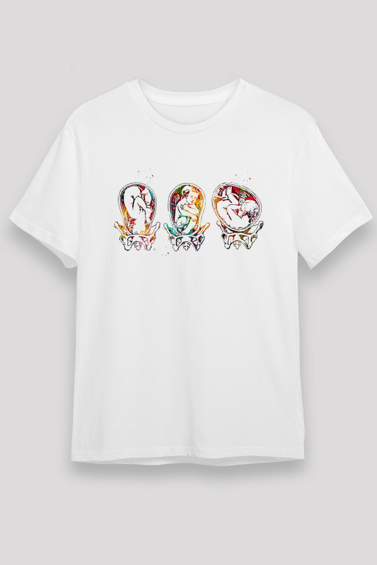 Tıp Bayramı Baskılı Unisex Beyaz Tişört - Tshirt