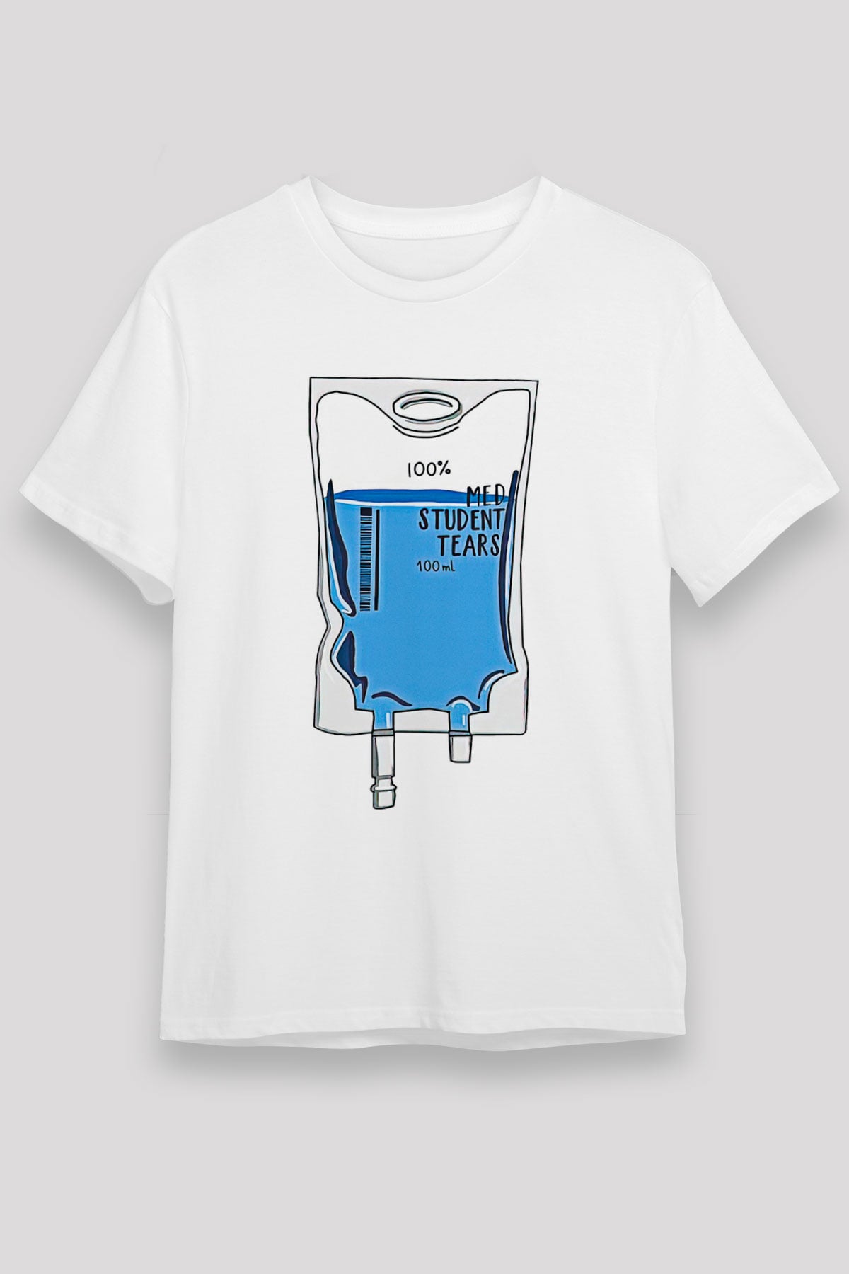 Tıp Bayramı Baskılı Unisex Beyaz Tişört - Tshirt