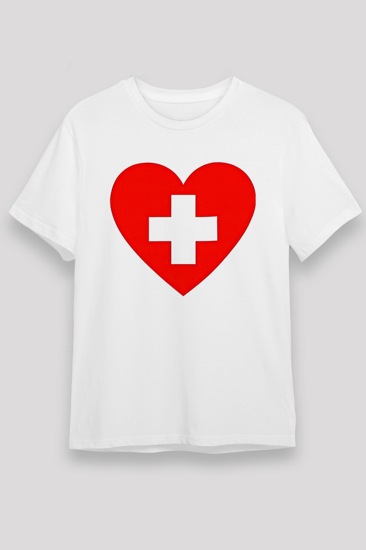 Tıp Bayramı Baskılı Unisex Beyaz Tişört - Tshirt