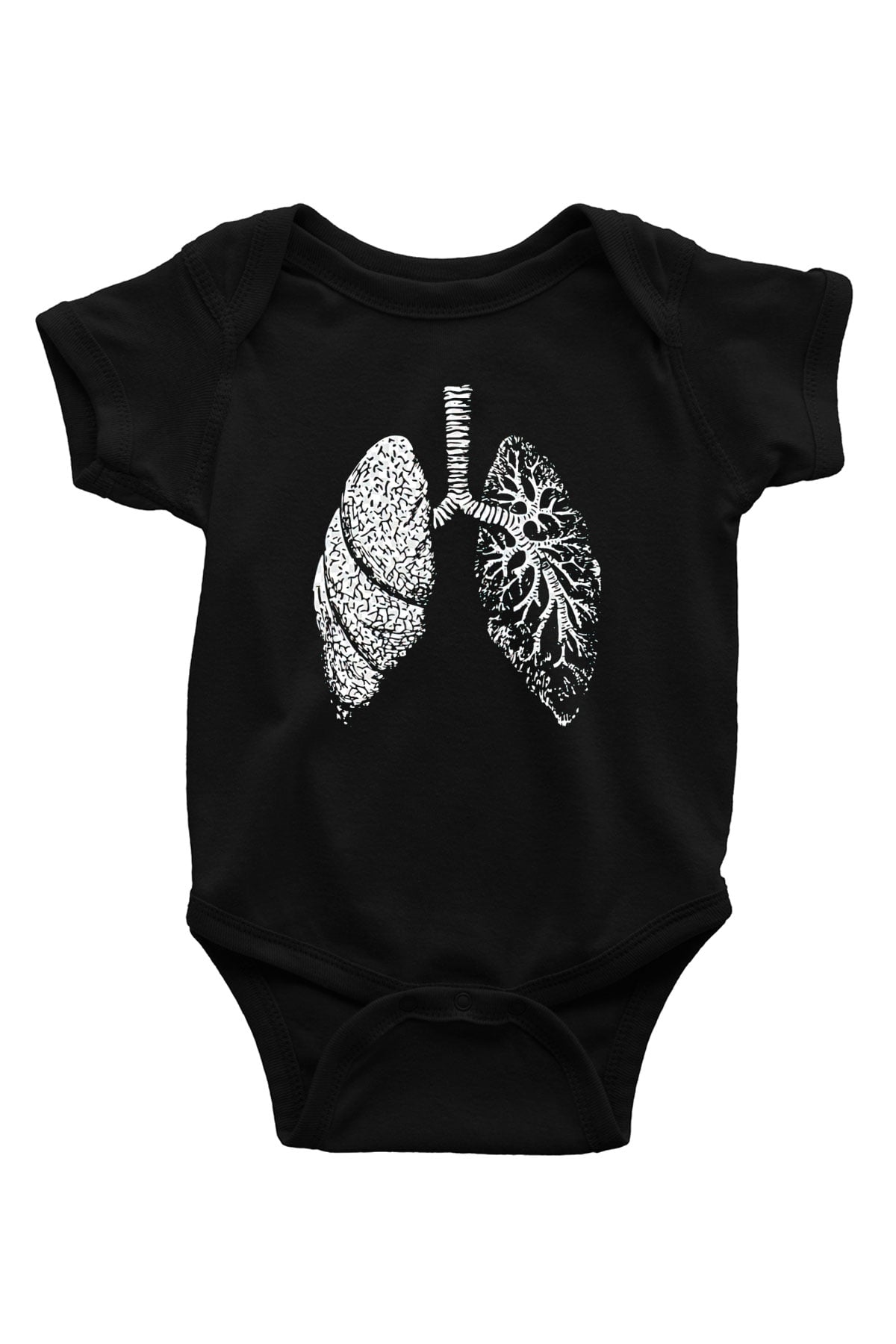 Tıp Bayramı Baskılı Unisex Siyah Bebek Body - Zıbın