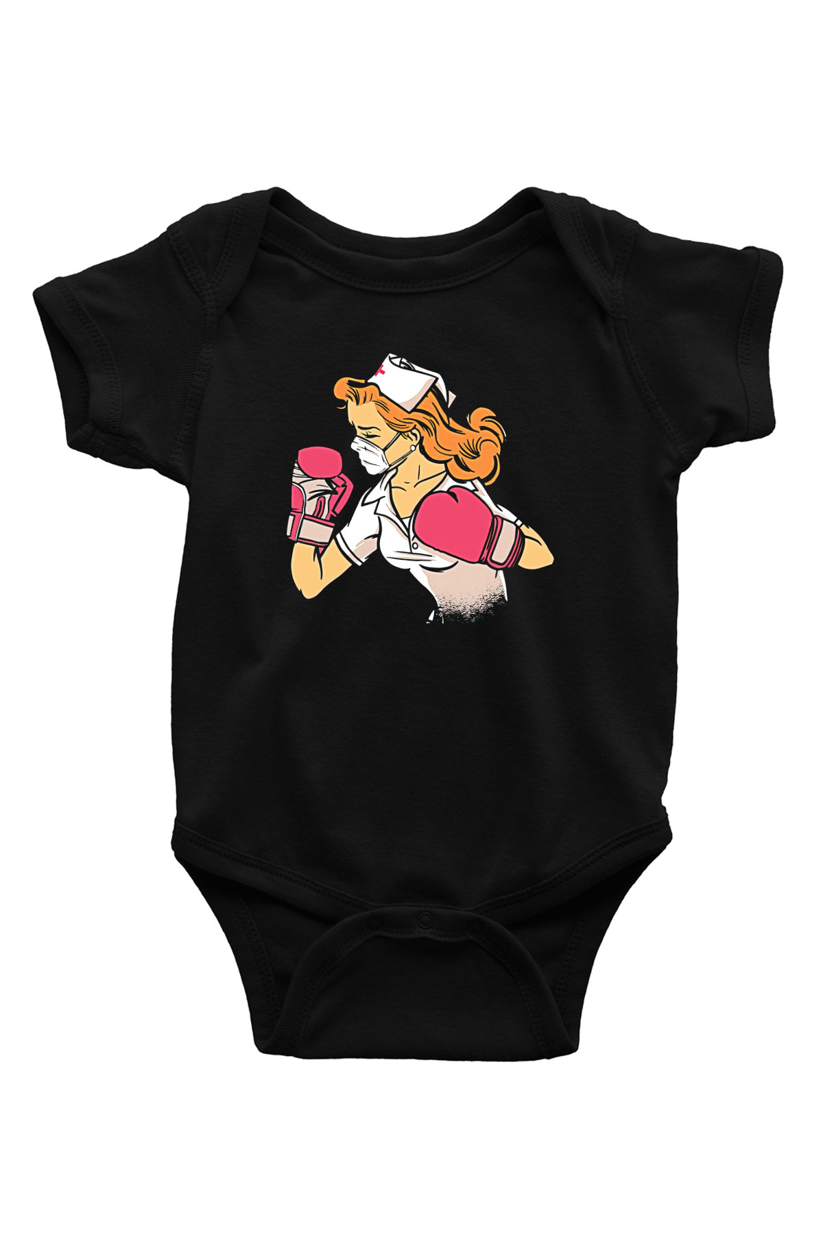 Tıp Bayramı Baskılı Unisex Siyah Bebek Body - Zıbın