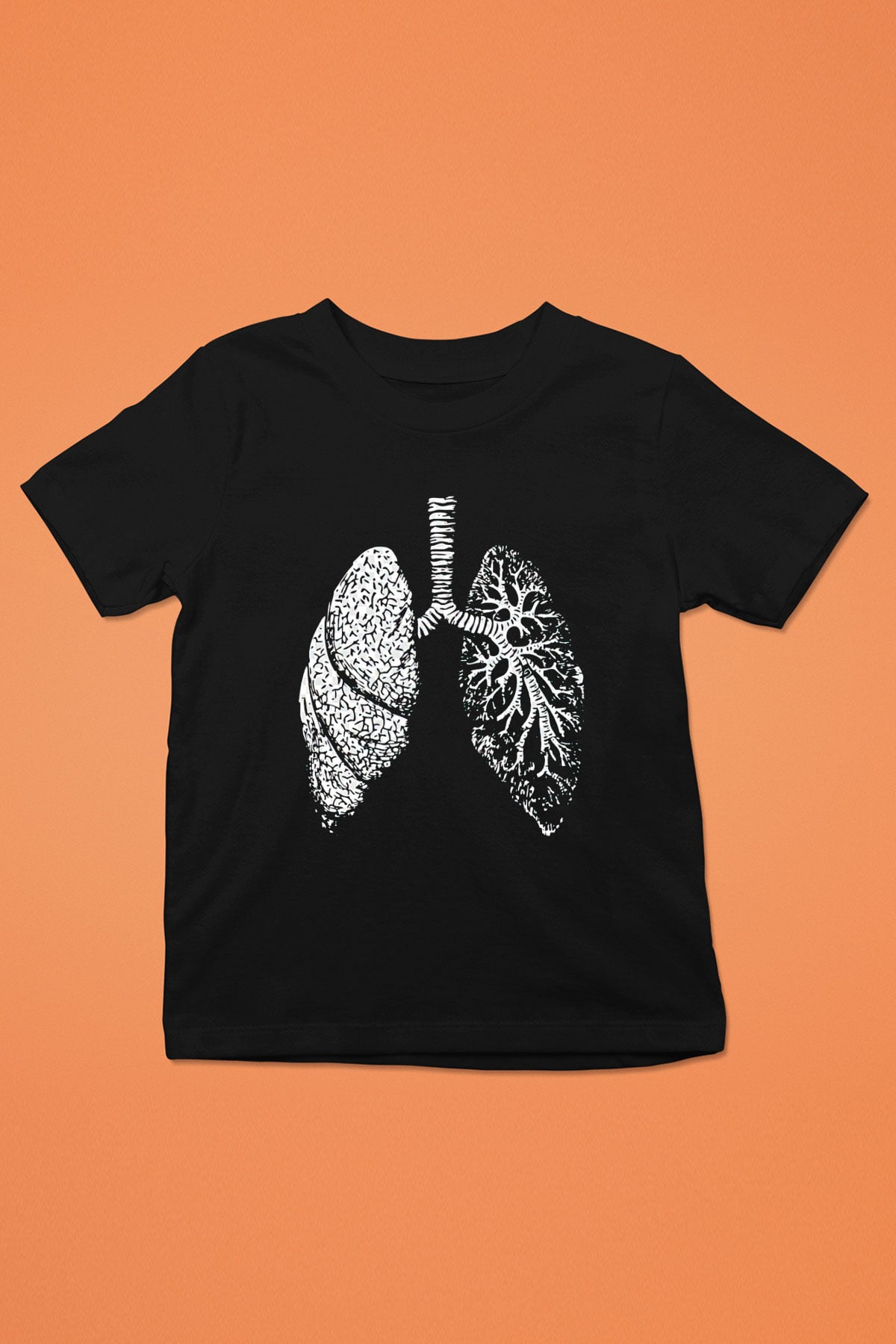 Tıp Bayramı Baskılı Unisex Siyah Çocuk Tişört - Tshirt
