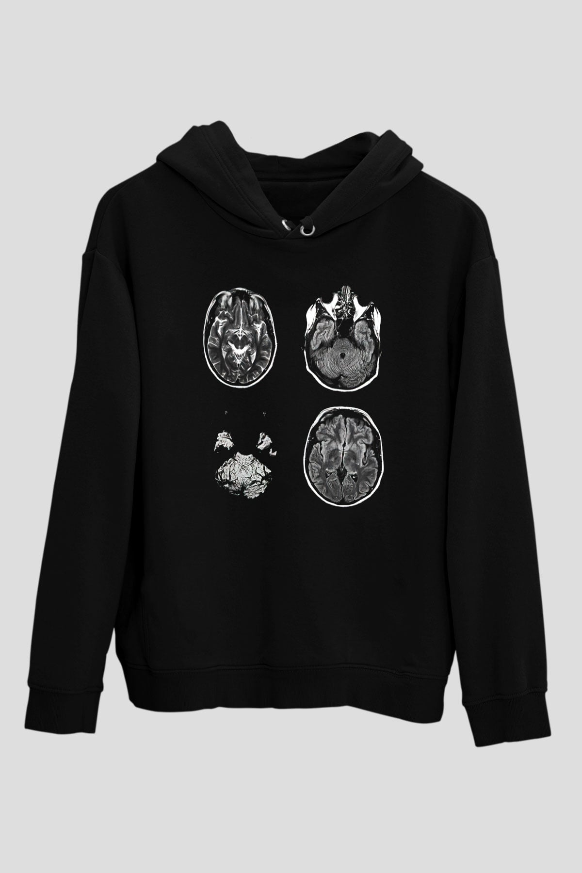 Tıp Bayramı Baskılı Unisex Siyah Hoodie