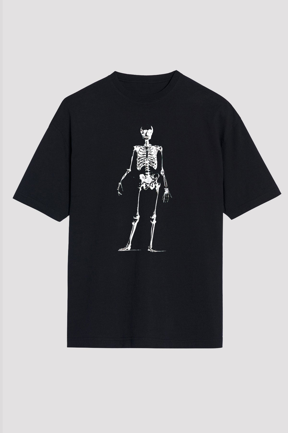 Tıp Bayramı Baskılı Unisex Siyah Oversize Tişört - Tshirt