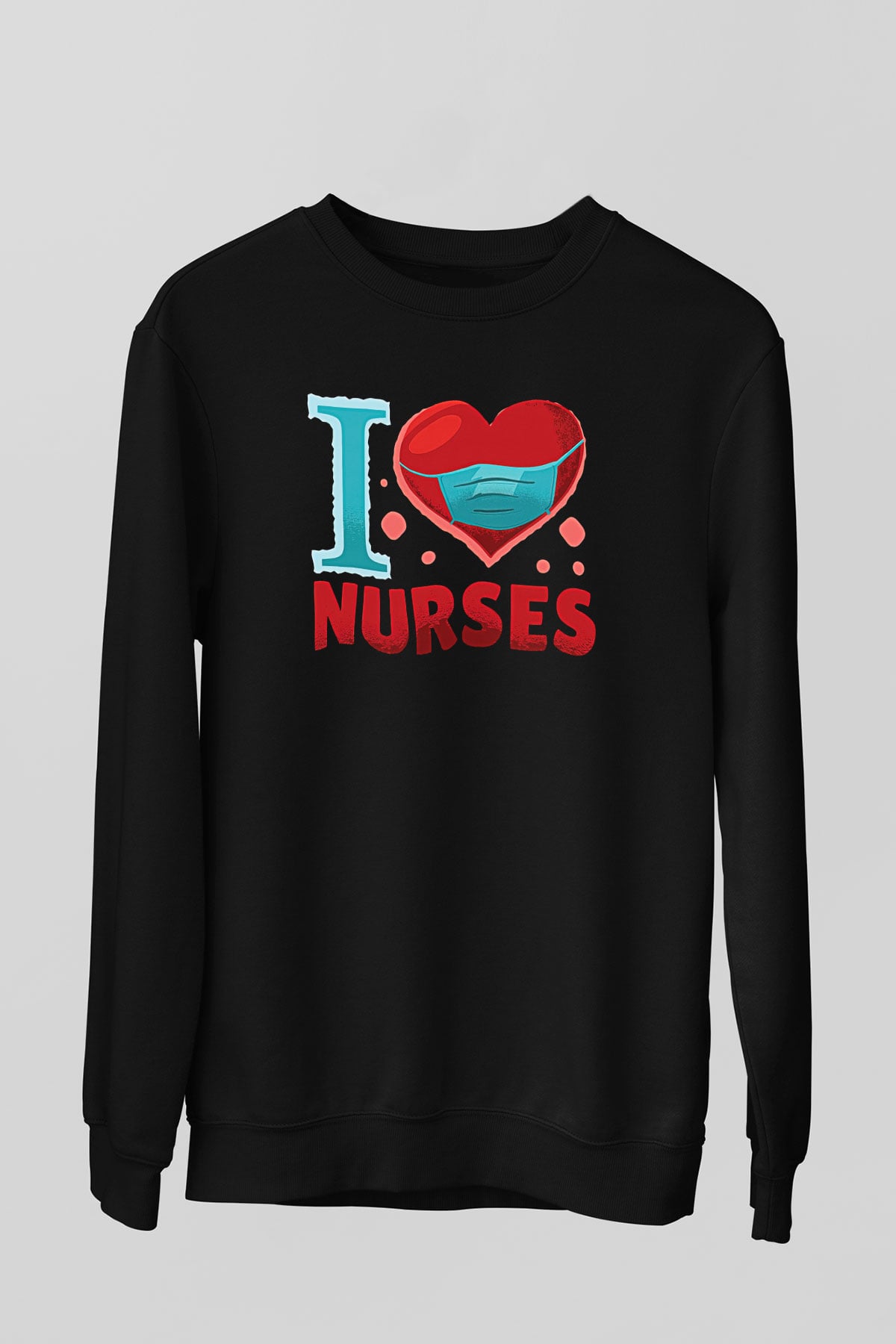 Tıp Bayramı Baskılı Unisex Siyah Sweatshirt