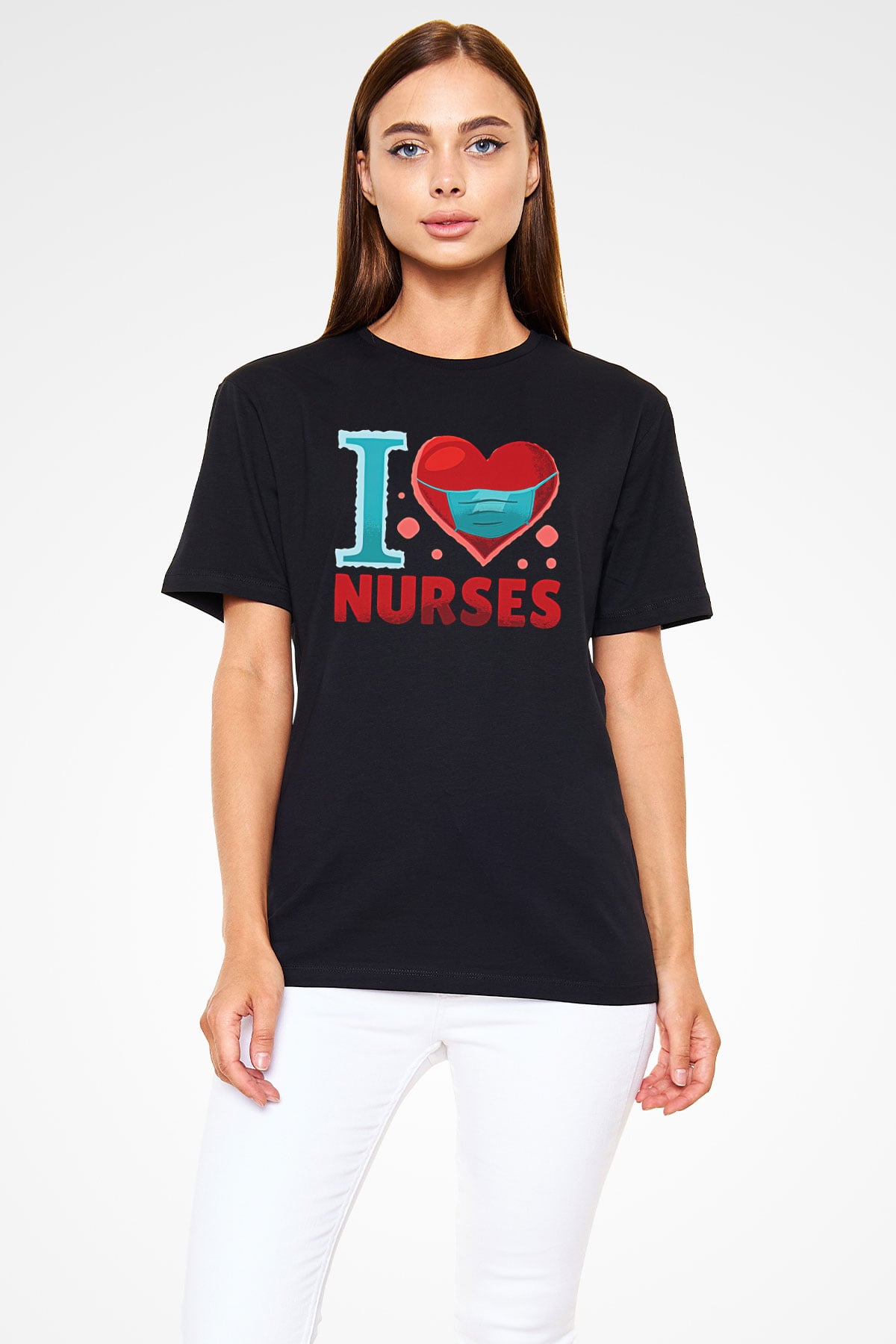 Tıp Bayramı Baskılı Unisex Siyah Tişört - Tshirt