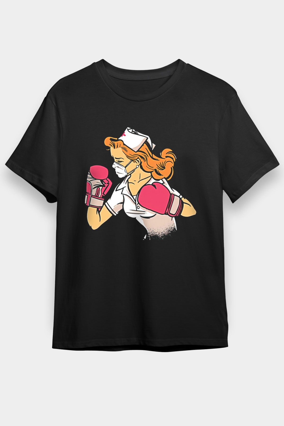 Tıp Bayramı Baskılı Unisex Siyah Tişört - Tshirt