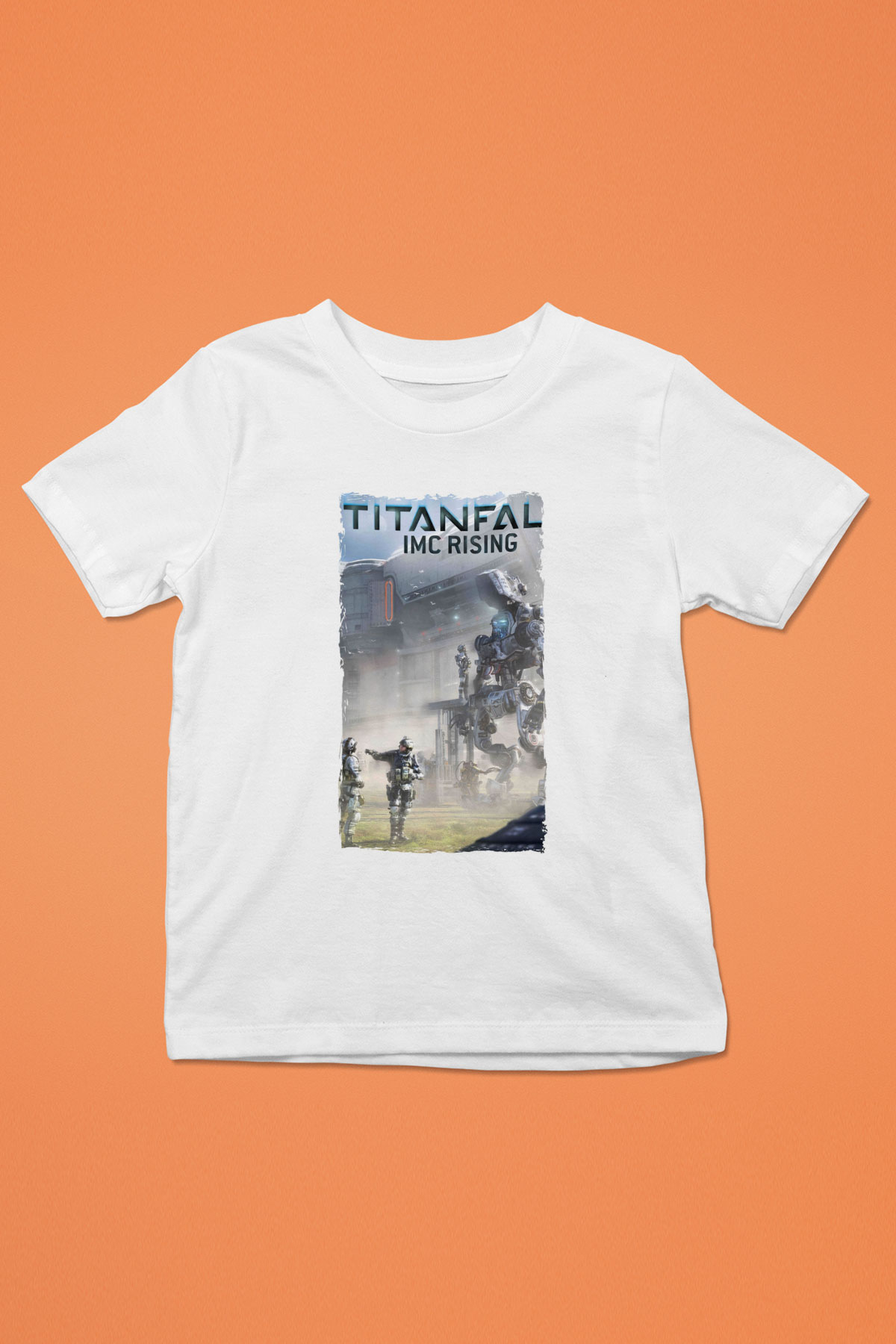Titanfall Beyaz Unisex Çocuk Tişört