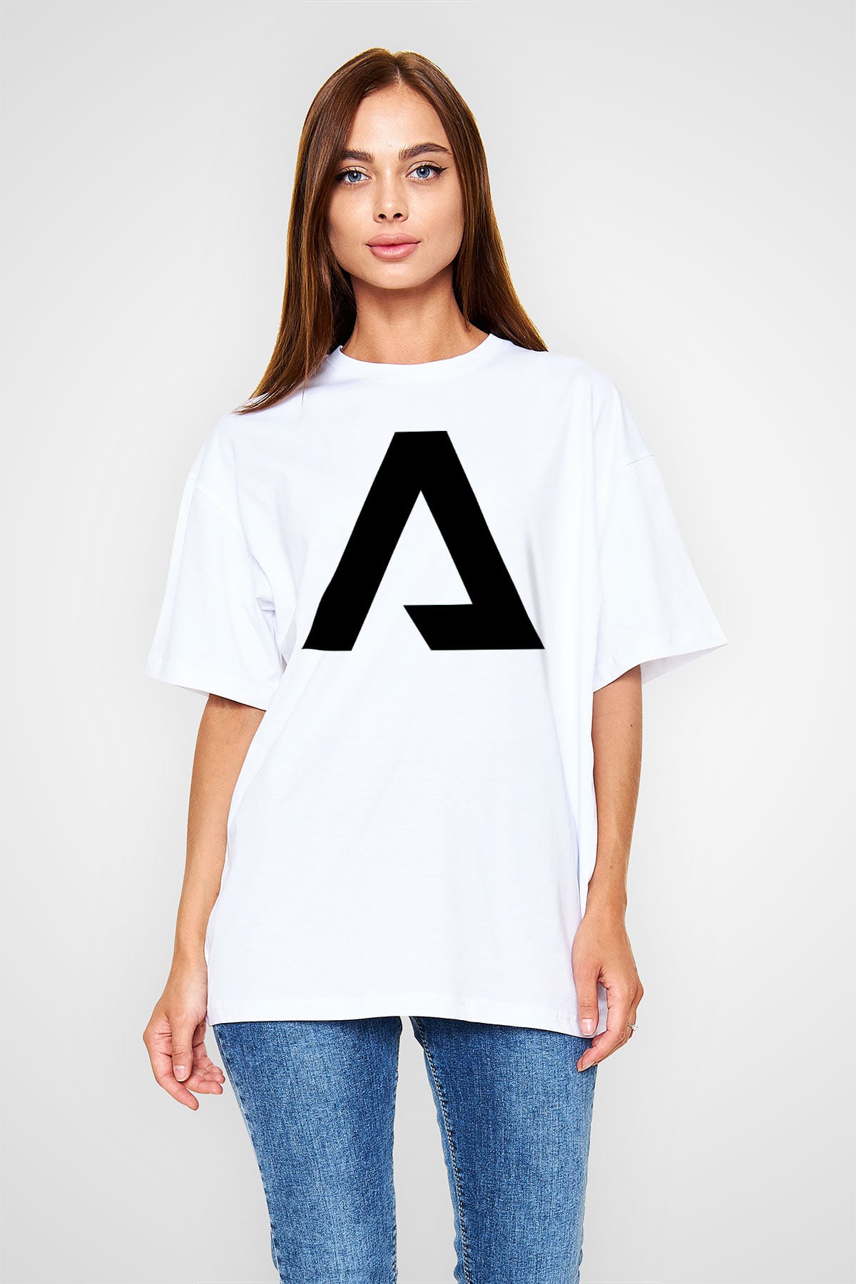 Titanfall Beyaz Unisex Oversize Tişört T-Shirt