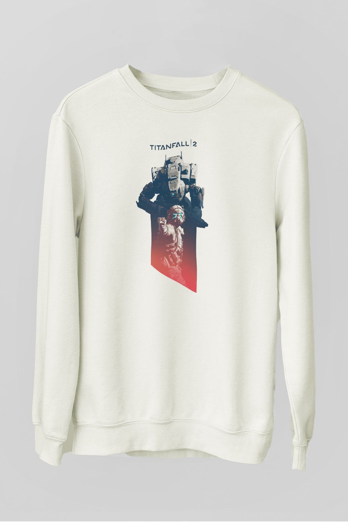 Titanfall Beyaz Unisex Sweatshirt
